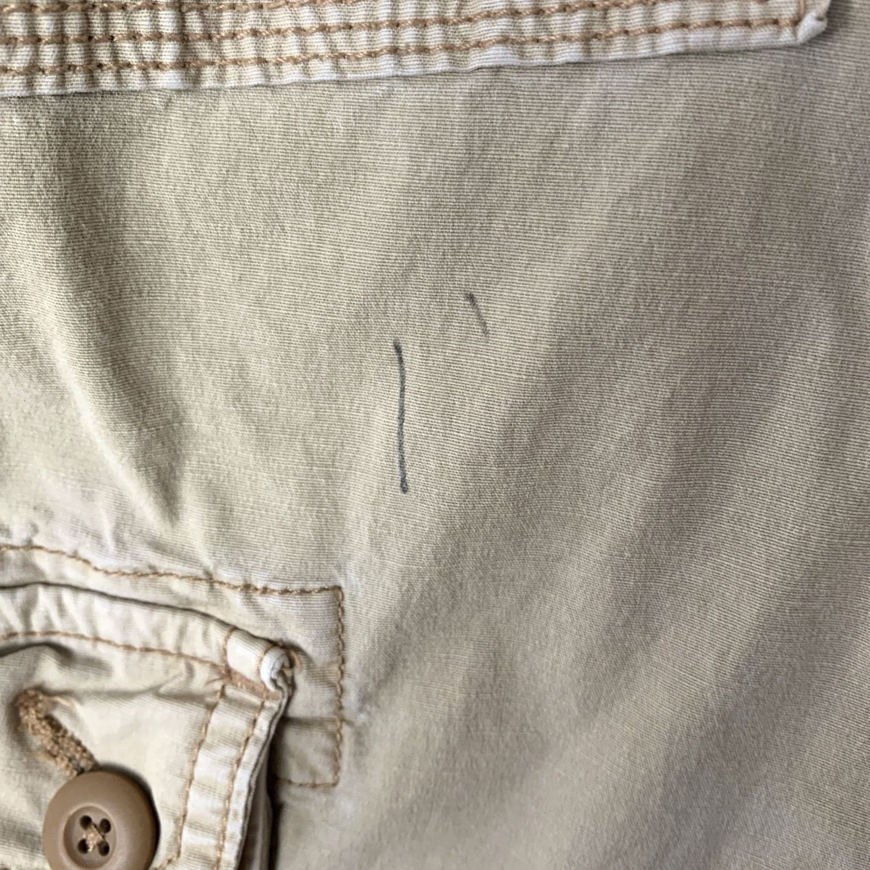 American Eagle Outfitters VINTAGE American Eagle Pant Women 4 Beige Baggy Jogger Cargo Utility Y2K Streetwear Size 27" / US 4 / IT 40 - 6 Thumbnail