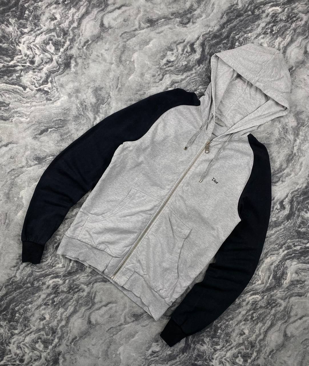 Dior Dior Homme Full Zip Hoodie Mini Logo Men Size 44 Gray/ Black Size US S / EU 44-46 / 1 - 1 Thumbnail