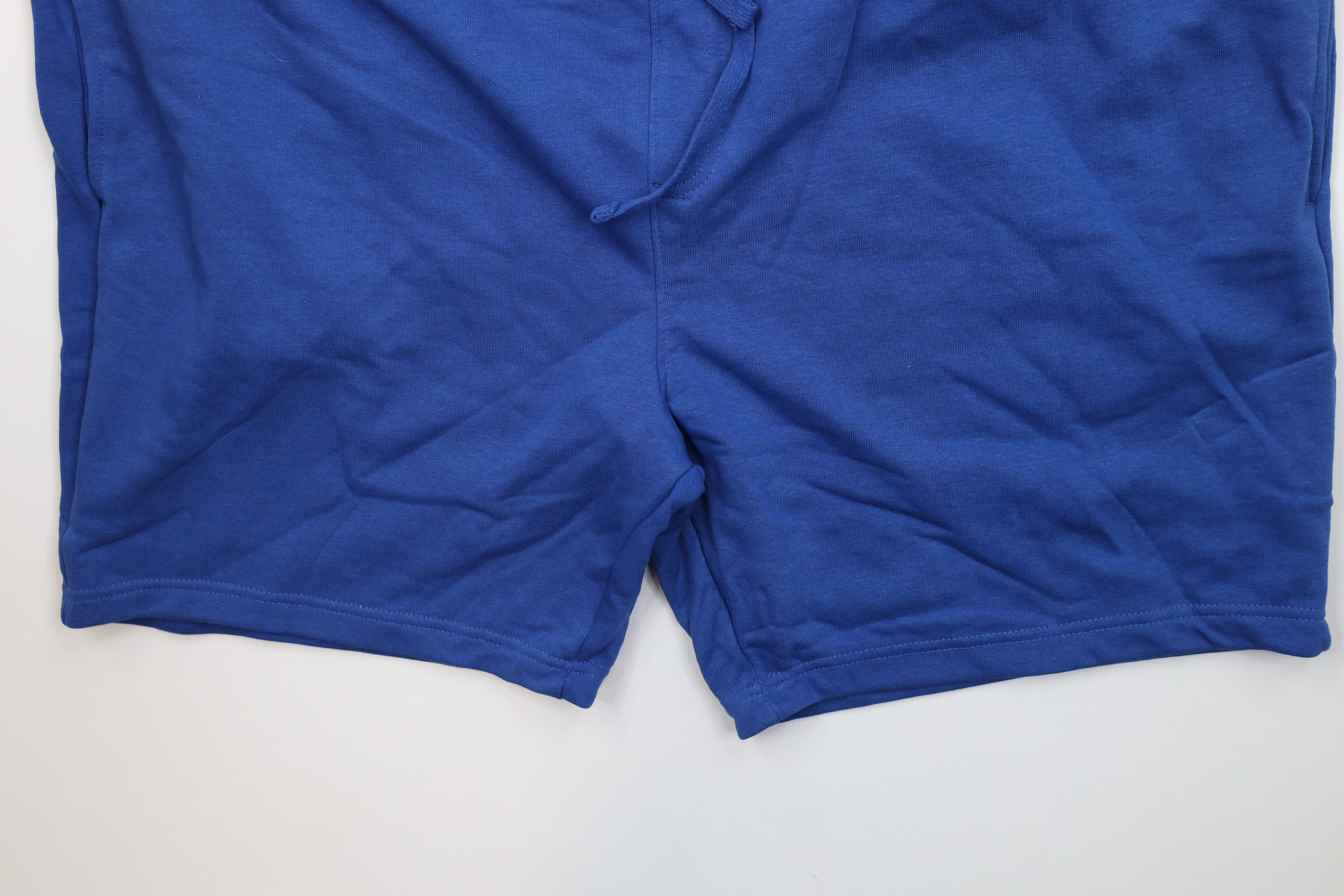 Vintage Deadstock Y2K Streetwear Above Knee Jogger Shorts Blue Size US 40 / EU 56 - 4 Thumbnail