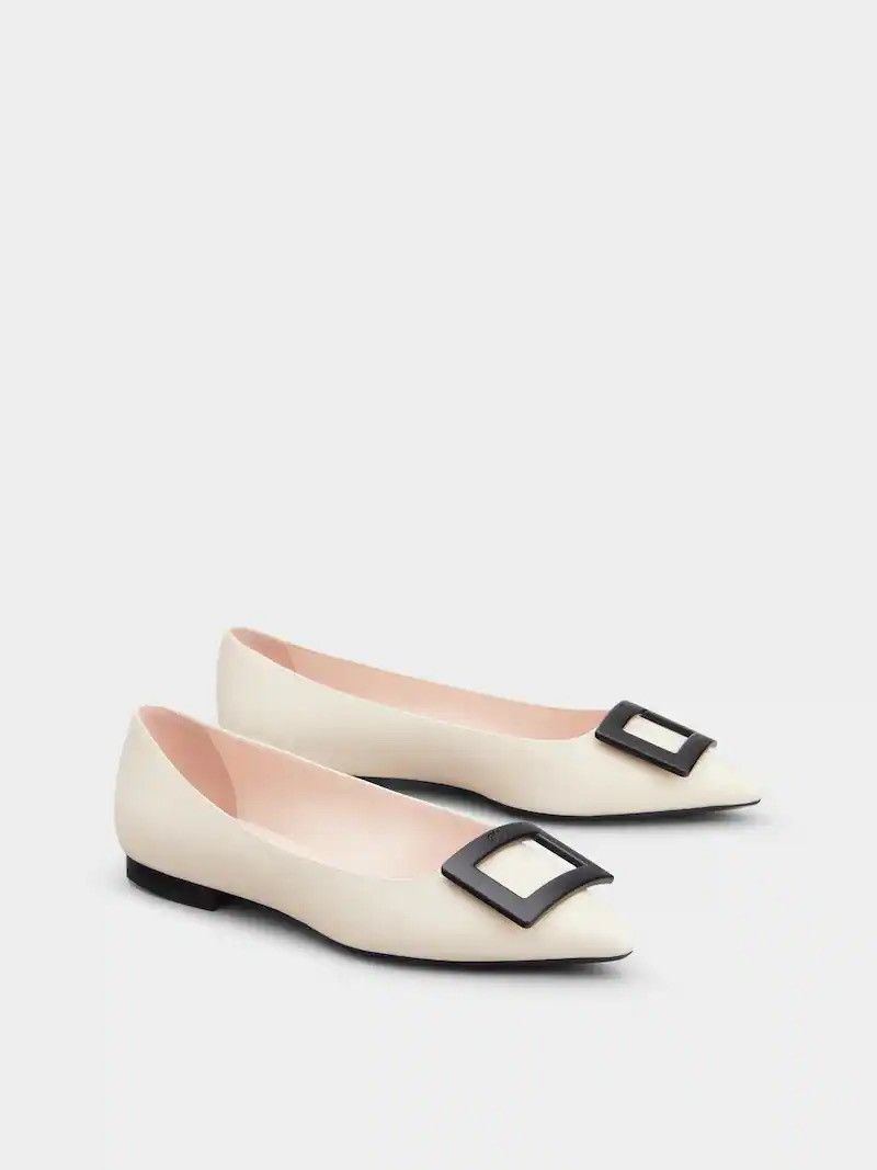 Roger Vivier Roger Vivier Gommettine Ballerinas in Leather Size US 6 / IT 36 - 1 Thumbnail
