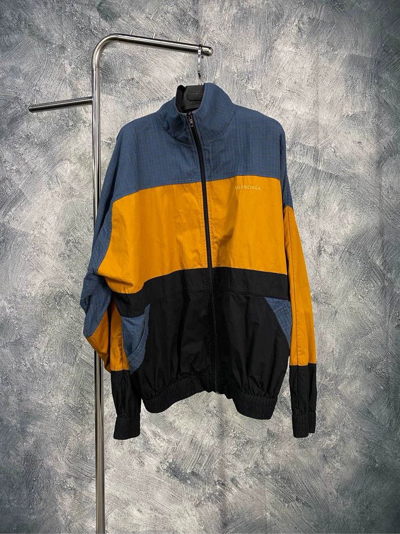 Balenciaga Balenciaga Colour matching long sleeve jacket coat Size US S / EU 44-46 / 1 - 1 Thumbnail