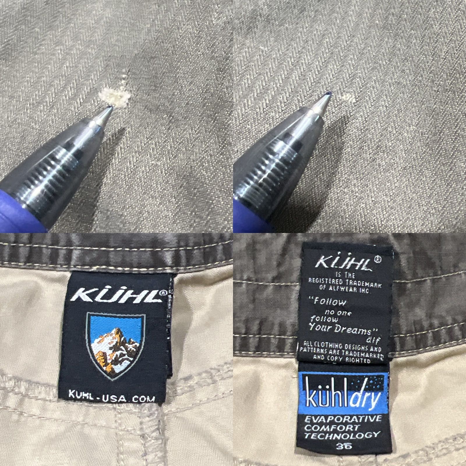 Vintage VINTAGE Kuhl Mens Shorts 36 Gray Cargo Outdoor Hiking Casual Summer Spring Fall Size US 36 / EU 52 - 8 Thumbnail