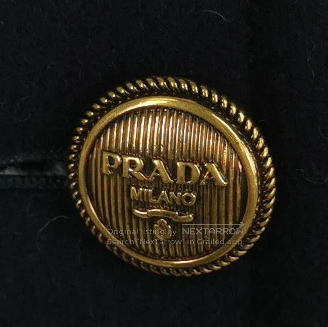 Prada Prada Double Breasted Wool Blend Long Sleeve Coat . Size US L / EU 52-54 / 3 - 2 Thumbnail