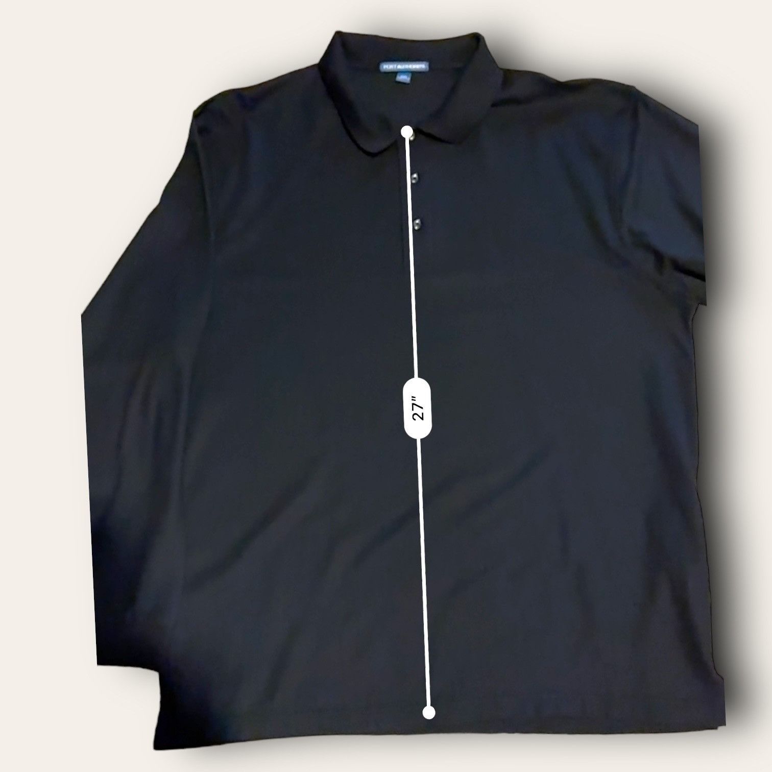 Port Authority Port Authority Mens Black Long-Sleeve Polo Shirt 2XL Size US XXL / EU 58 / 5 - 3 Thumbnail