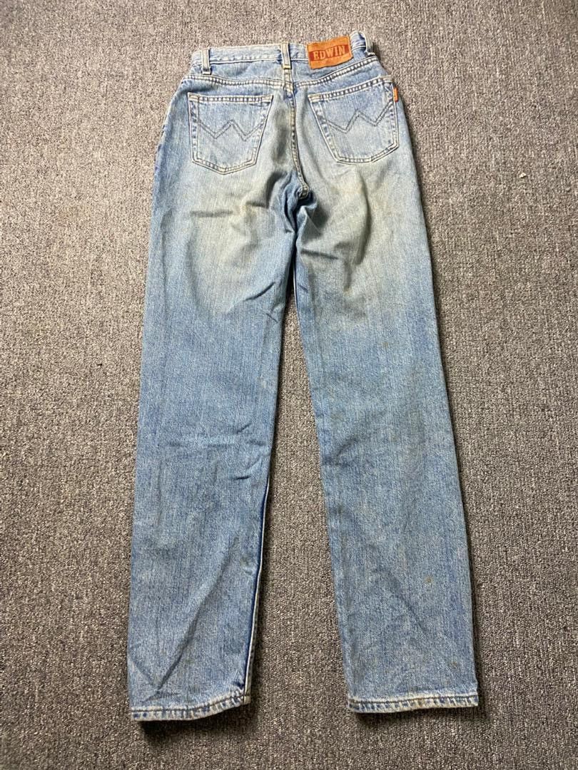 Edwin Edwin High Rise Straight Cut Jeans (197) Size 24" / US 00 / IT 34 - 2 Thumbnail