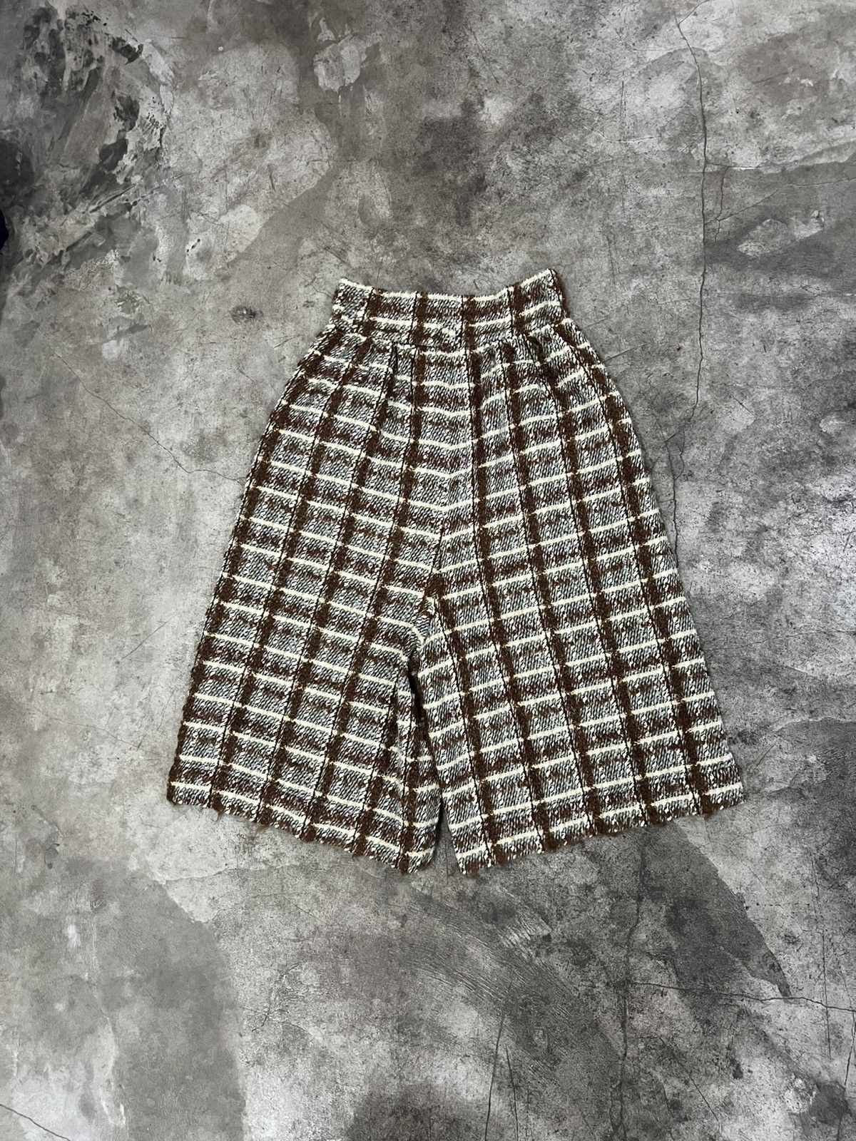 Yohji Yamamoto Y’s By Yohji Yamamoto Tweed Wide Leg Pants Size US 31 - 3 Thumbnail