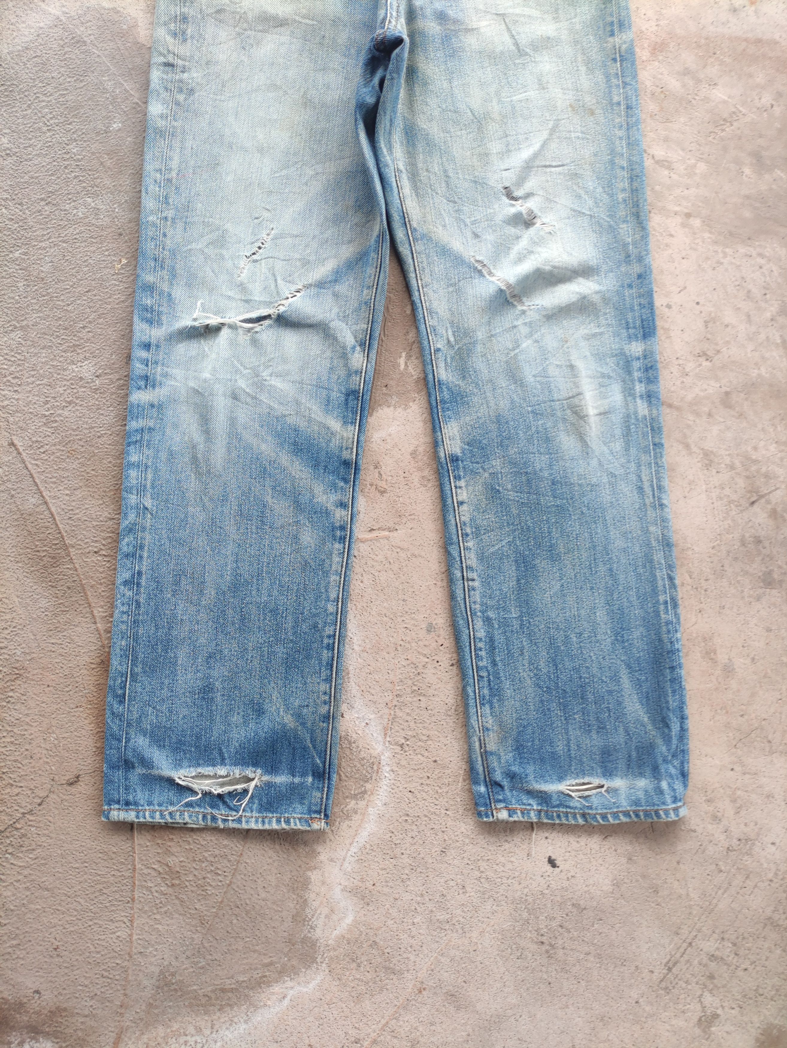 GU Vintage GU Jean Distressed Faded Denim Pants Size US 32 / EU 48 - 4 Thumbnail