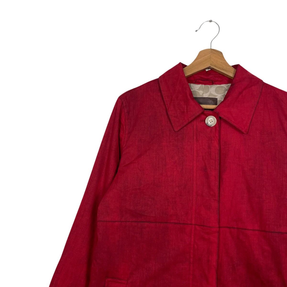 Coach Coach Red Women Trenchcoat Size M / US 6-8 / IT 42-44 - 6 Thumbnail