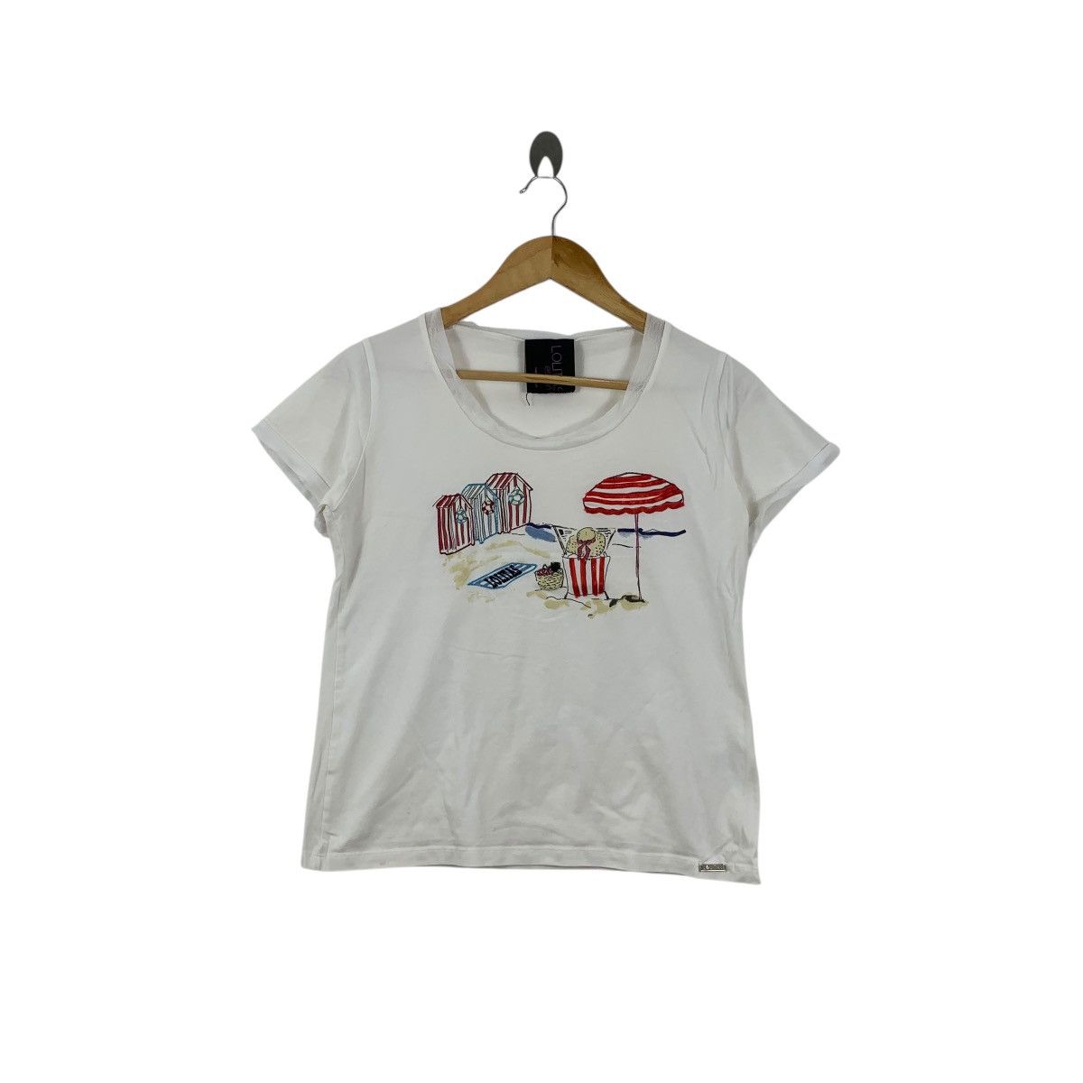 Vintage Vintage LOLITAS & LOLOS ESPANA Summer Vacation Tee Shirt Top Size S / US 4 / IT 40 - 1 Thumbnail