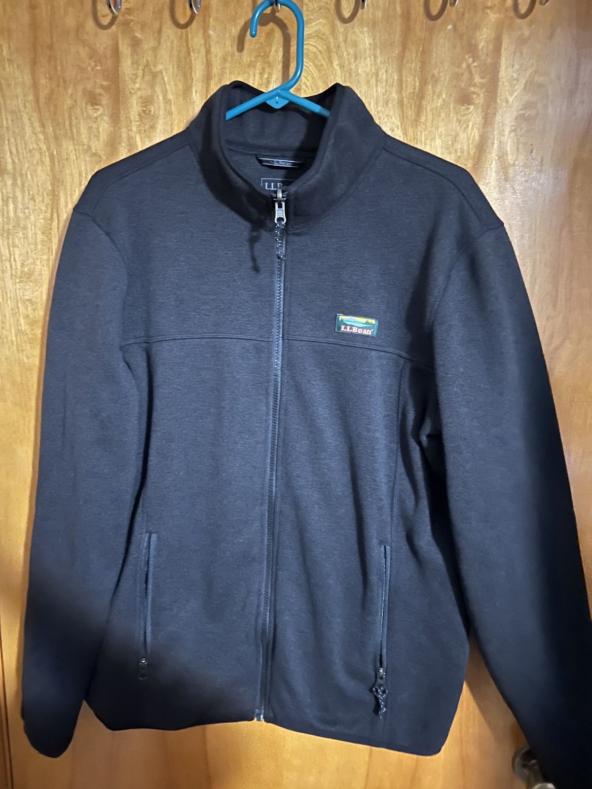 L.L. Bean × Vintage Black LL BEAN Fleece Zip Up Size US L / EU 52-54 / 3 - 1 Thumbnail