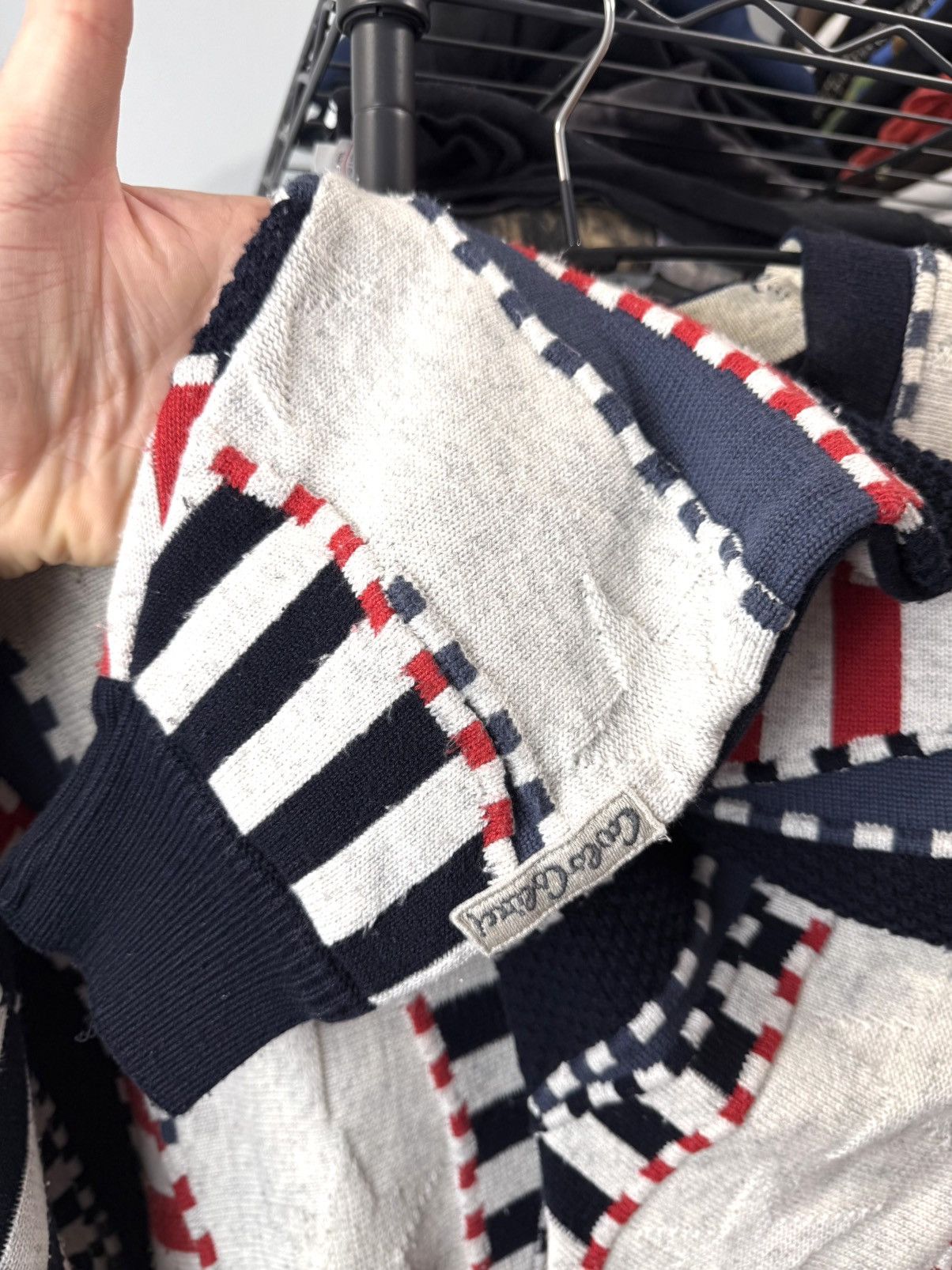 Coogi Rare Vintage Carlo Colucci American Flag Coogi Style Sweater Size US L / EU 52-54 / 3 - 7 Thumbnail