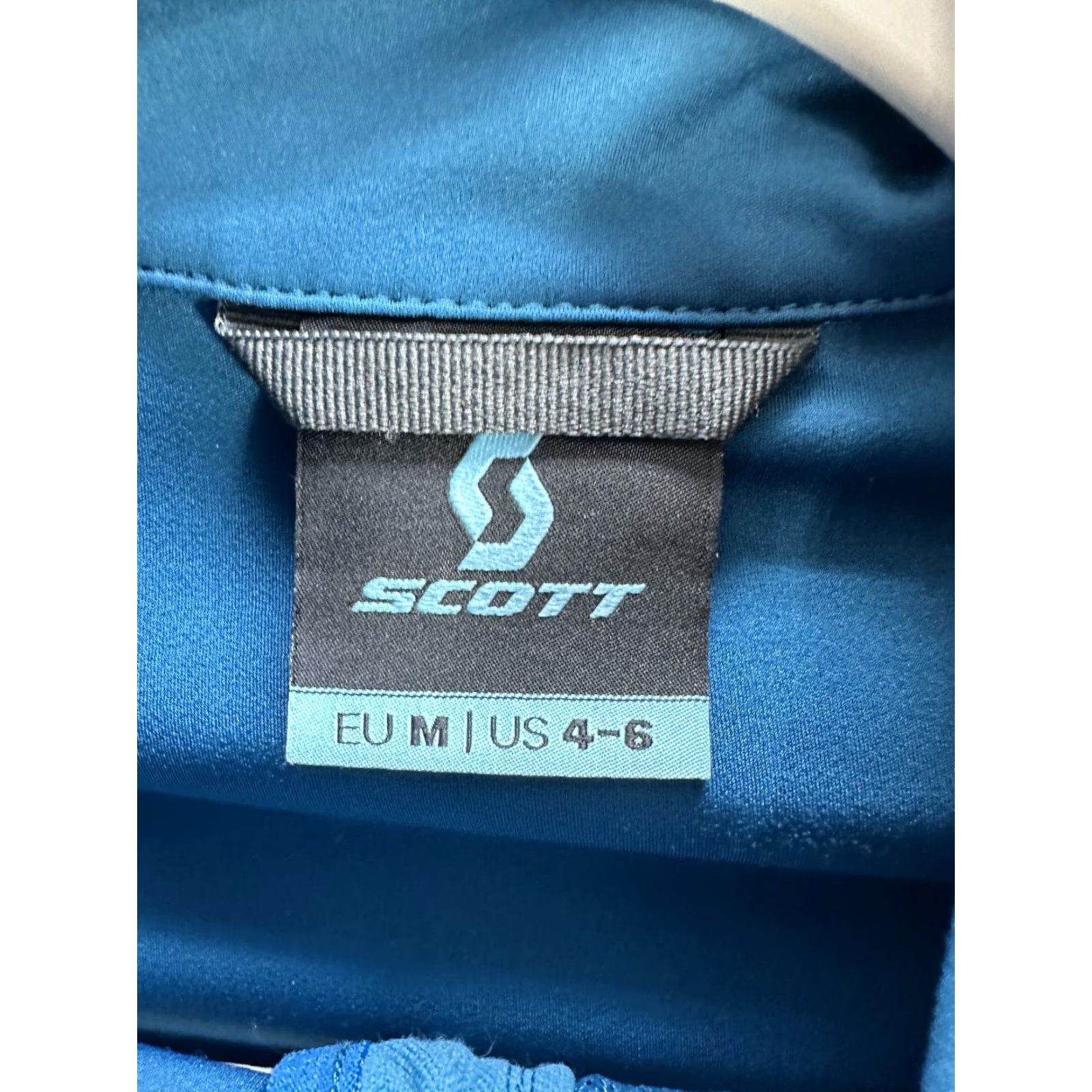 Vintage Women SCOTT Blue Pullover Jersey Athletic Training Sports Stretch 1/2 Zip Sz 4-6 Size S / US 4 / IT 40 - 3 Thumbnail