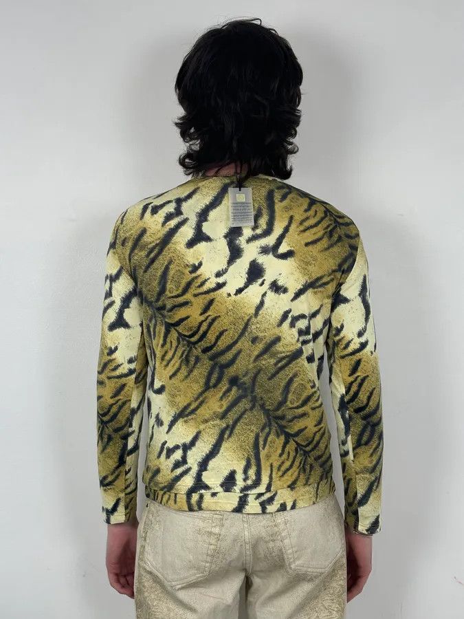 Roberto Cavalli Roberto Cavalli Gold Savate Tiger Print Longsleeve Size S / US 4 / IT 40 - 3 Thumbnail