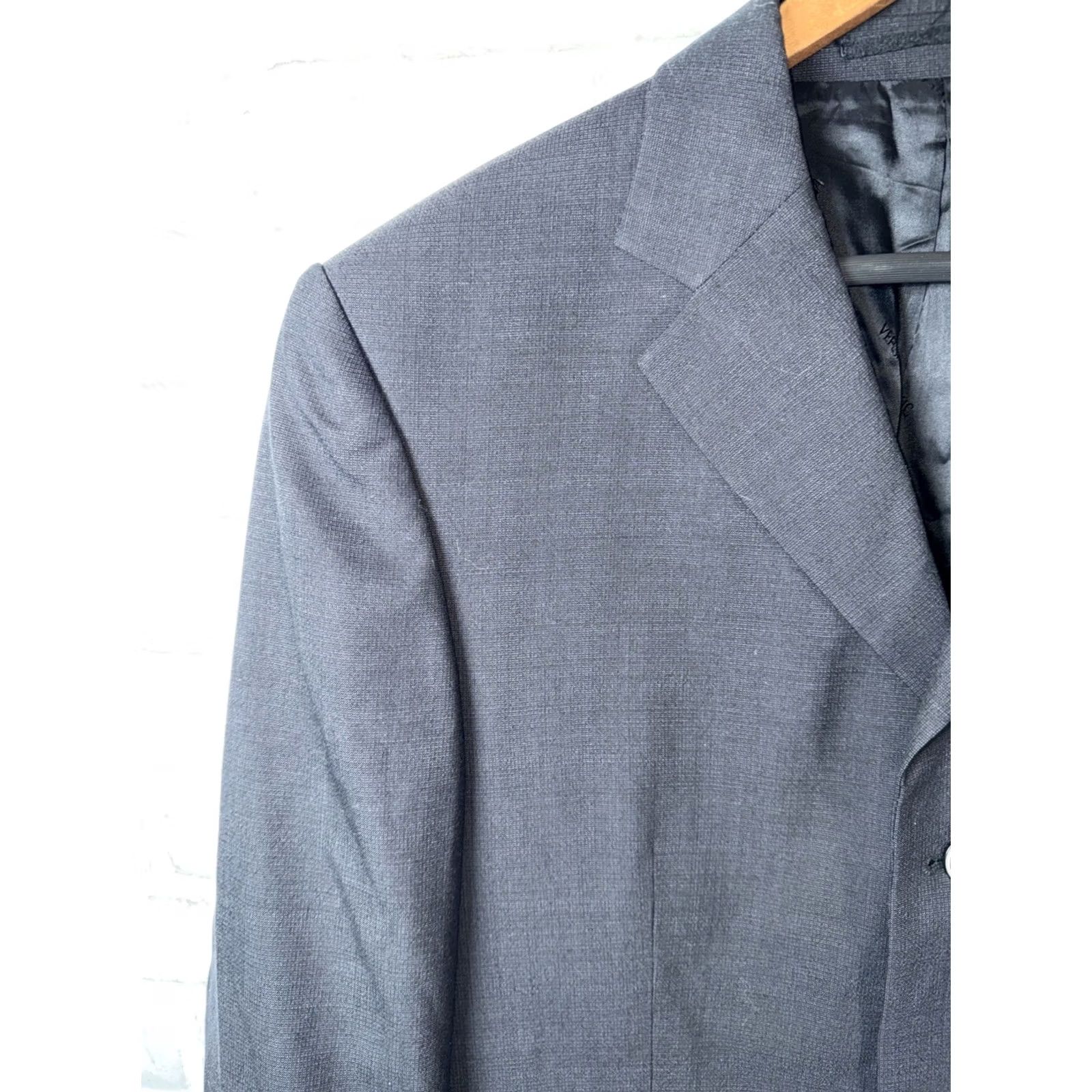 Versace Versace Classic Sport Coat Mens 48 Black 100% Wool 3-button Short Size US M / EU 48-50 / 2 - 3 Thumbnail