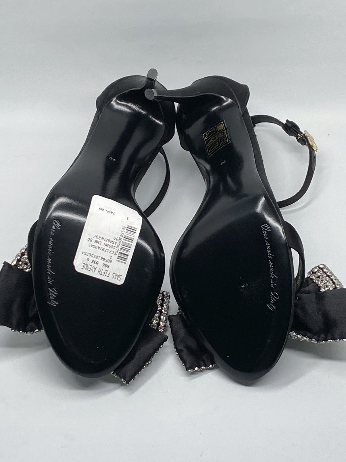 Dolce & Gabbana Dolce&Gabbana 100MM Crystal-Embellished Bow Sandals size 39 Size US 9 / IT 39 - 16 Thumbnail