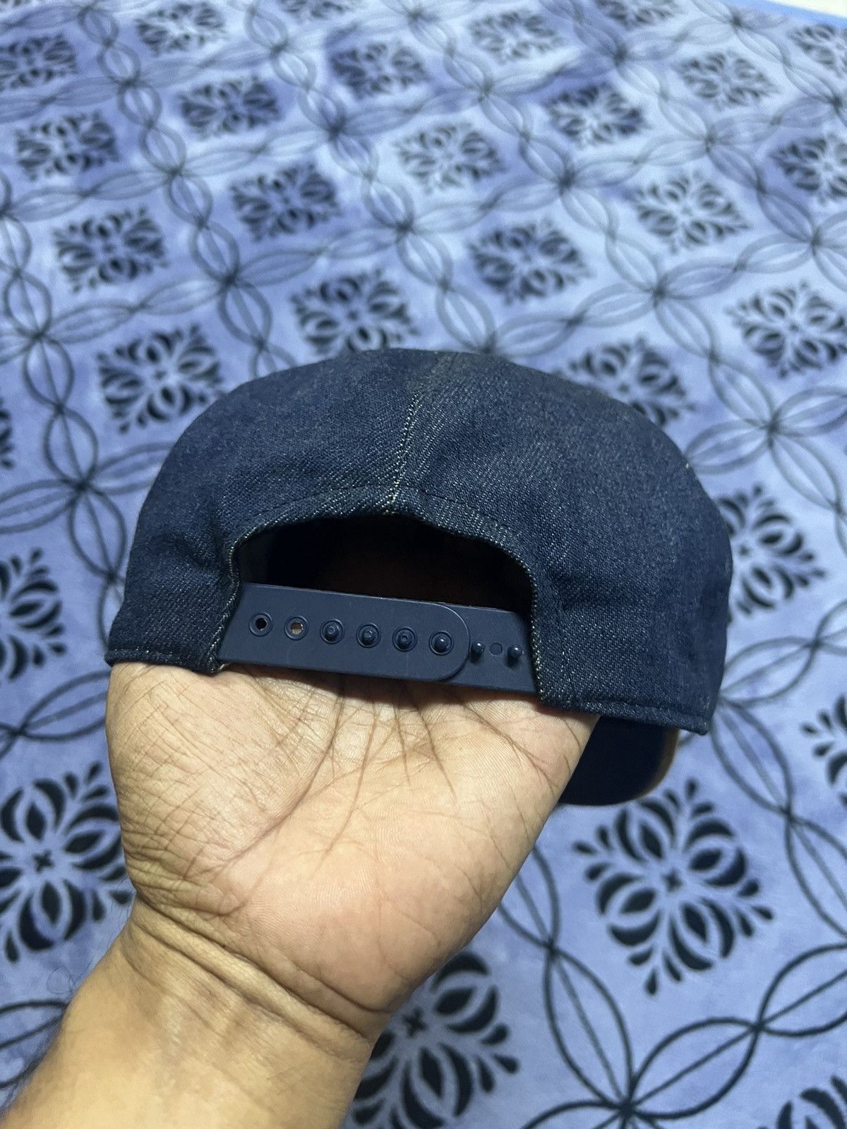 Harley Davidson × Vintage Harley Davidson. - CRAZY vintage Y2K denim Rebel cap/hat Size ONE SIZE - 4 Thumbnail