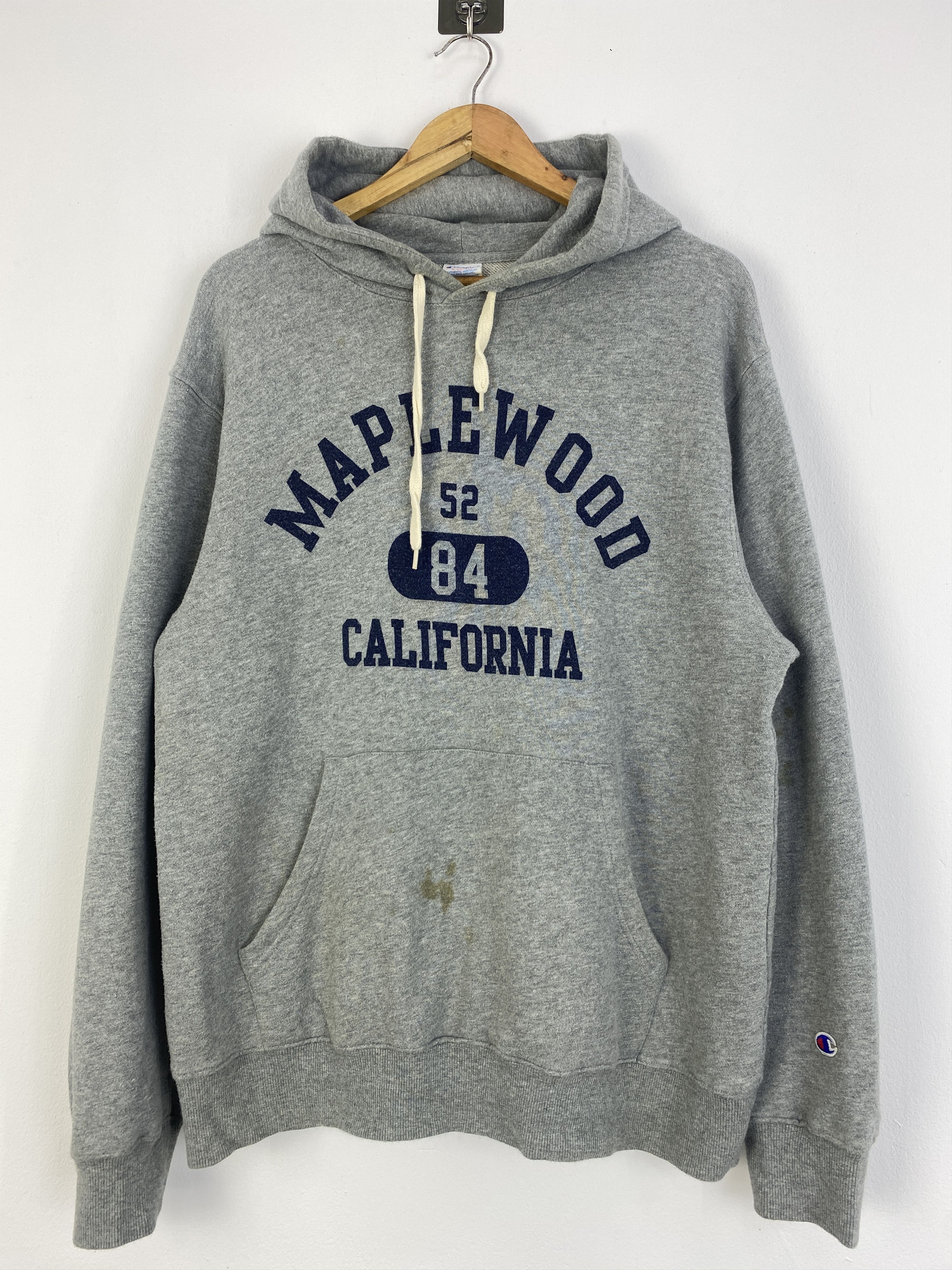 Champion Vintage 90s Champion Spell Out Pullover Hoodie SH0009 Size US XL / EU 56 / 4 - 1 Thumbnail