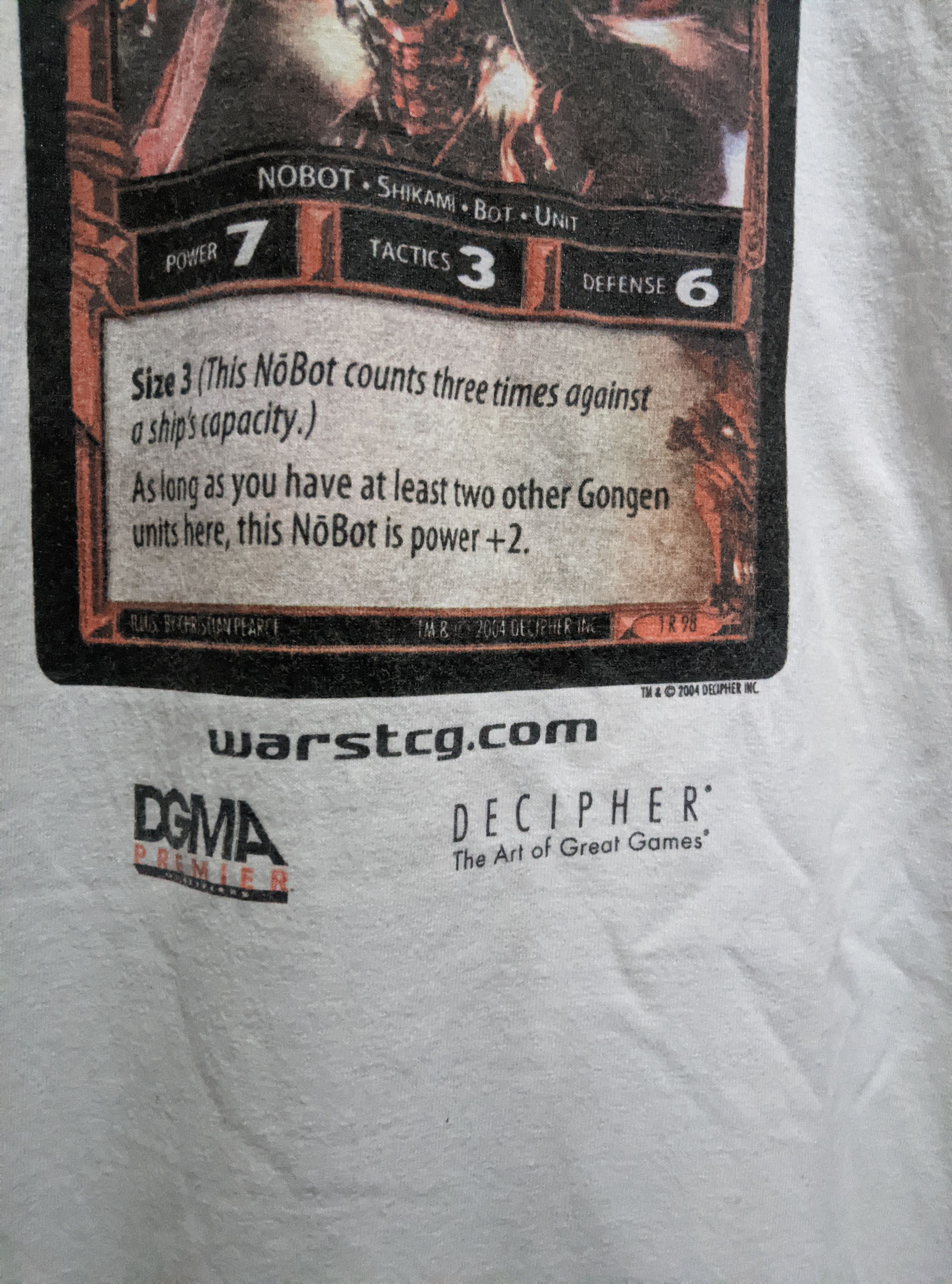 TCG × Vintage Vintage 2004 wars trading Card Game ccg promo t shirt Size US XXL / EU 58 / 5 - 4 Thumbnail