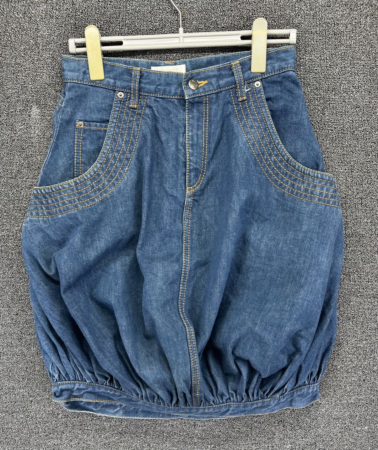 Issey Miyake Vintage Issey Miyake Ne-Net Rare Denim Midi Skirts Size 28" / US 6 / IT 42 - 1 Thumbnail