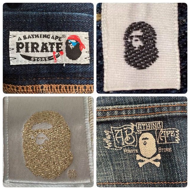 Bape BAPE CROSS BORN APE HEAD Painter Denim Pants NIGO ★size S Size US 30 / EU 46 - 10 Thumbnail