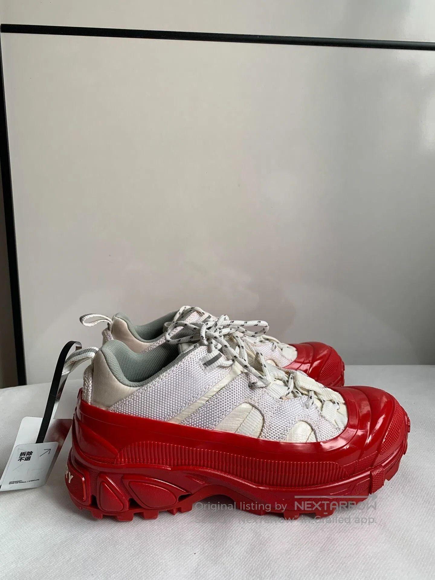 Burberry Burberry Arthur Red Dad Shoes. Size US 5 / IT 35 - 3 Thumbnail