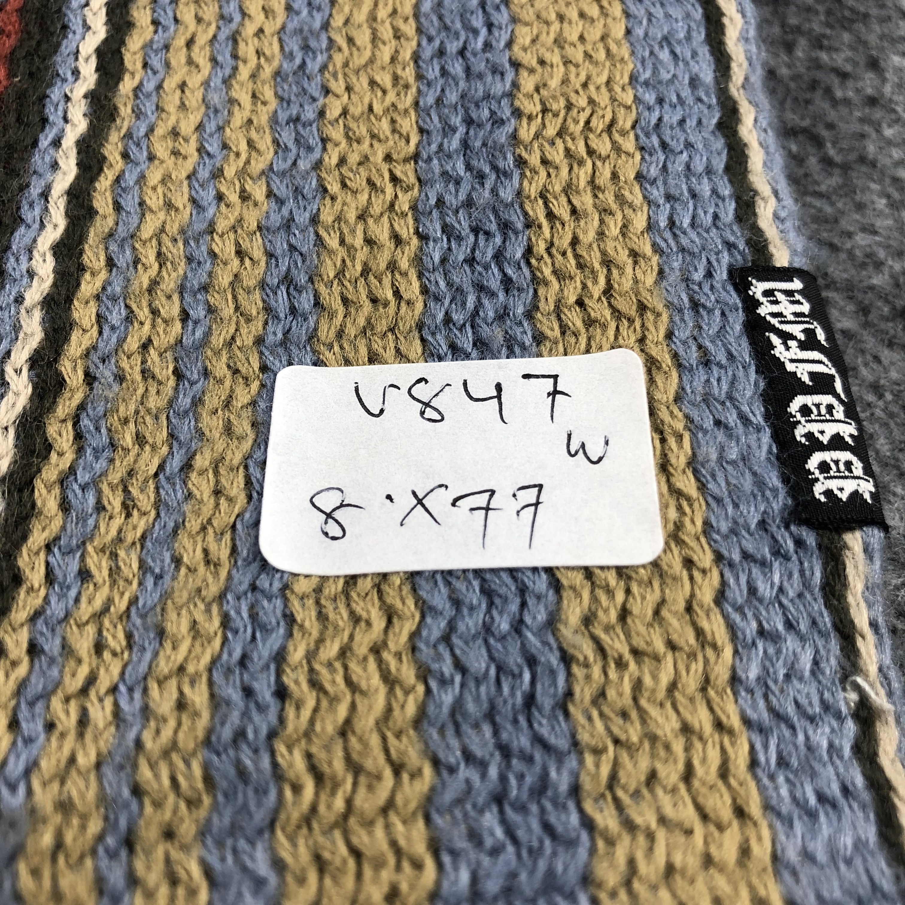PPFM PPFM Colorful Stripes Scarf Muffler Wool V847 Size ONE SIZE - 5 Thumbnail