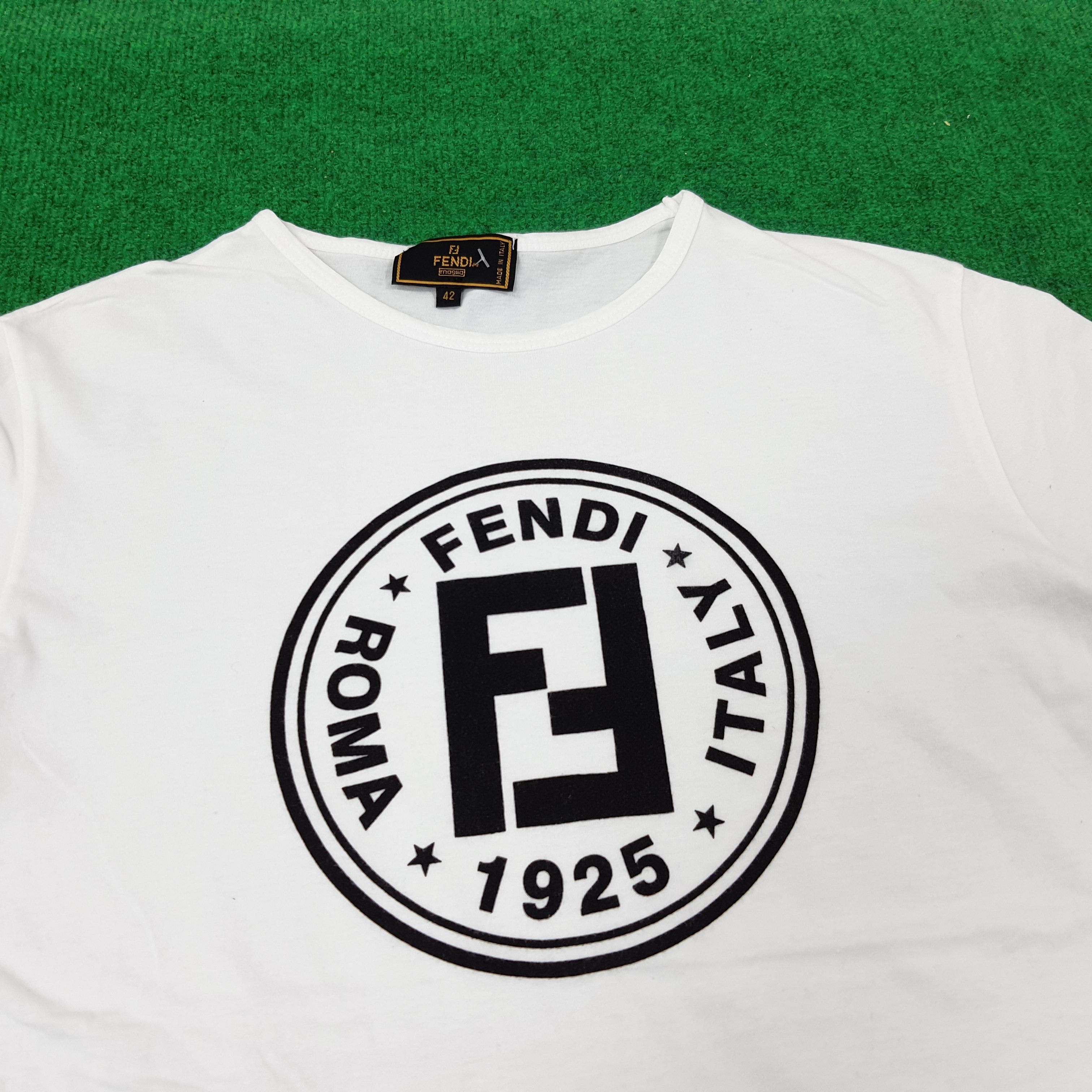 Fendi × Vintage Vintage Fendi Italian Designer Tshirt C219N43 Size US M / EU 48-50 / 2 - 2 Thumbnail