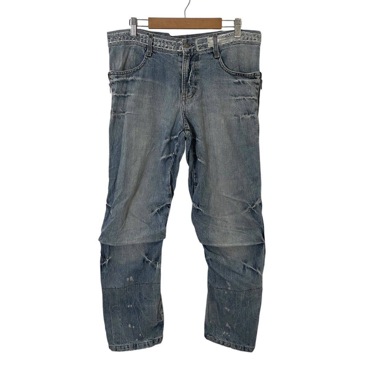 PPFM Vintage Ppfm Rare Design Denim Jeans Size US 34 / EU 50 - 1 Thumbnail