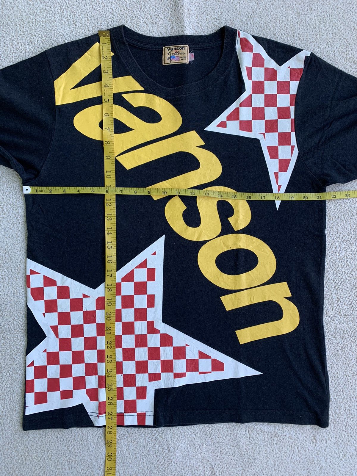 If Six Was Nine × Japanese Brand × Vanson Leathers Vanson Big Logo Tshirt Size US M / EU 48-50 / 2 - 14 Thumbnail