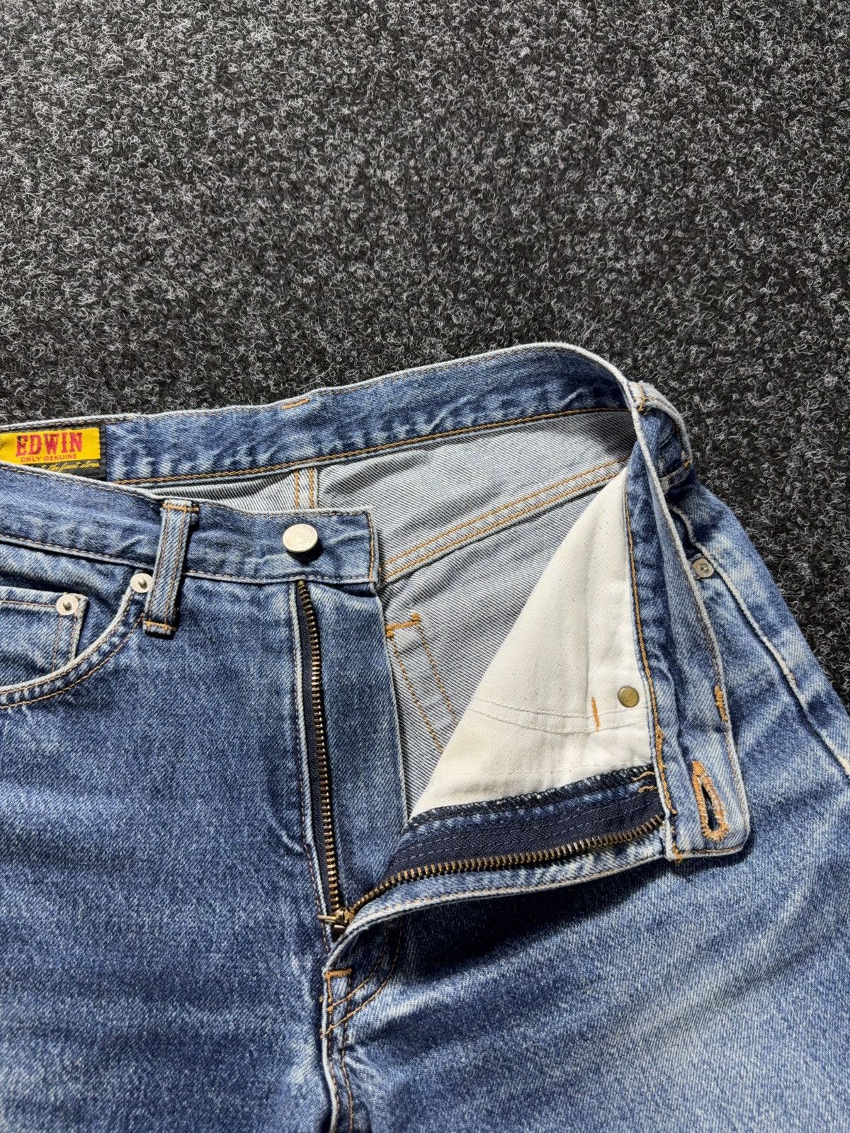Edwin Vintage 90s Retro Edwin Japan Faded Wash Straight Jeans Y2K Size US 30 / EU 46 - 10 Thumbnail