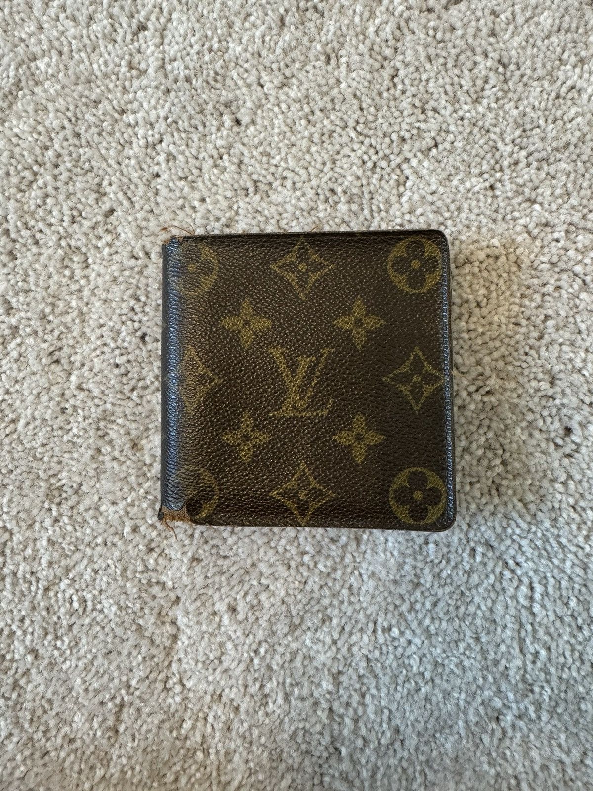 image of Louis Vuitton Monogram Marco Bi Fold Men’S Wallet in Brown, Men's