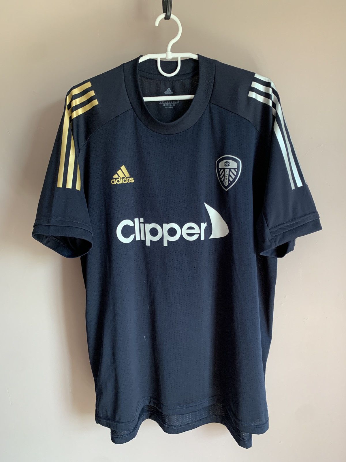 Leeds United 2020 Training Football Shirt Adidas Soccer XL