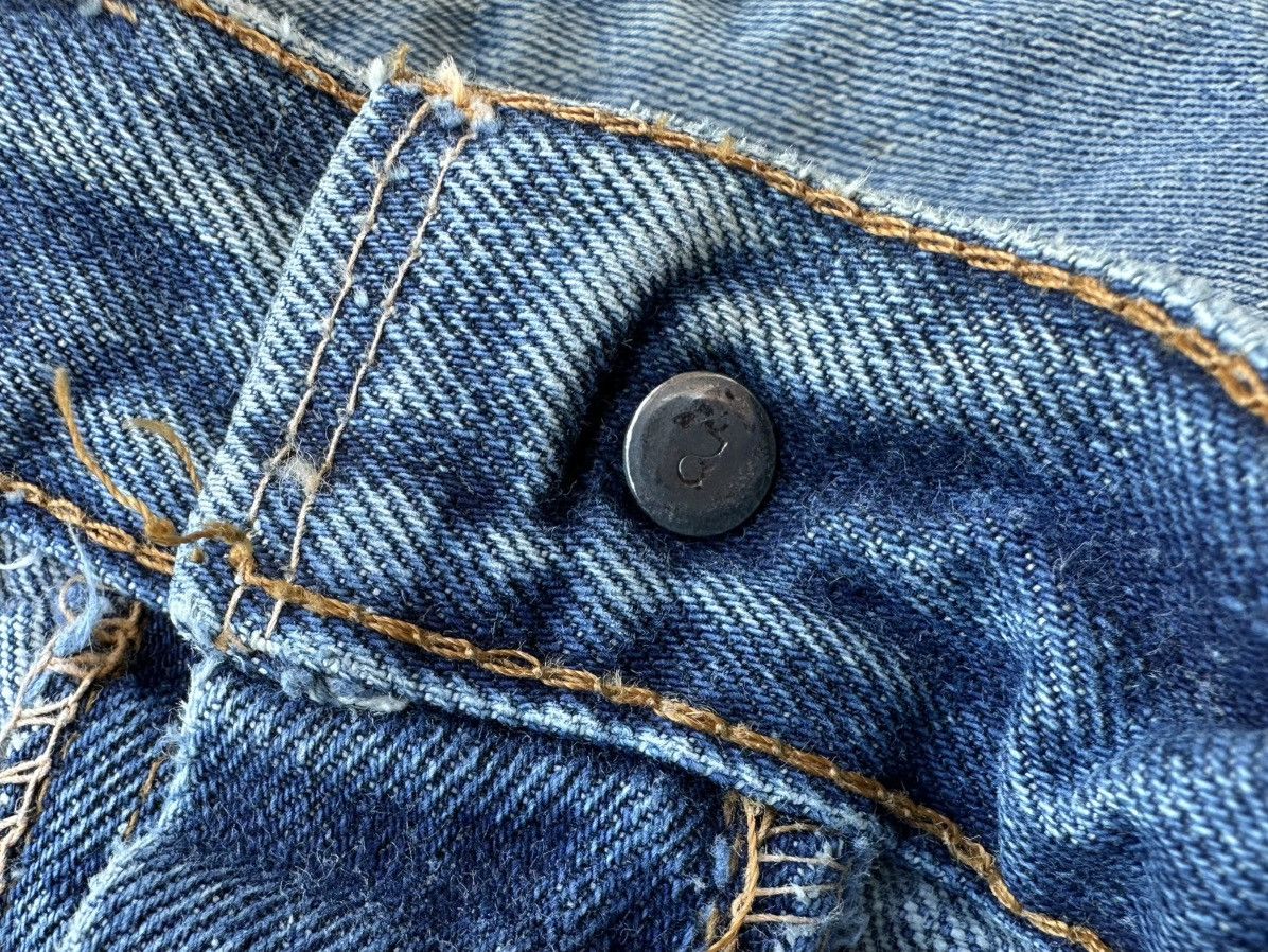 Levi's × Vintage Vintage Levi’s Big E Orange Tab 70s USA Distressed Talon Size US 32 / EU 48 - 8 Thumbnail
