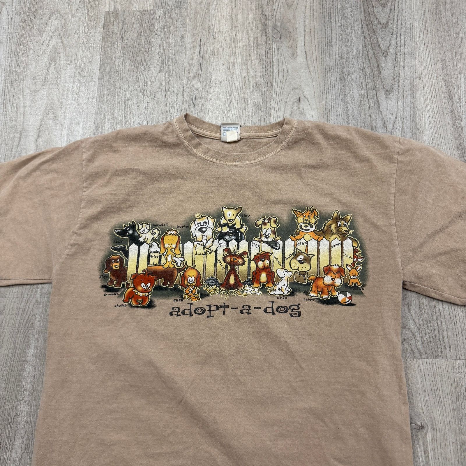 Vintage Vintage Crazy Shirt Adopt a Dog Shirt Men's Large Puppy Size US L / EU 52-54 / 3 - 2 Thumbnail