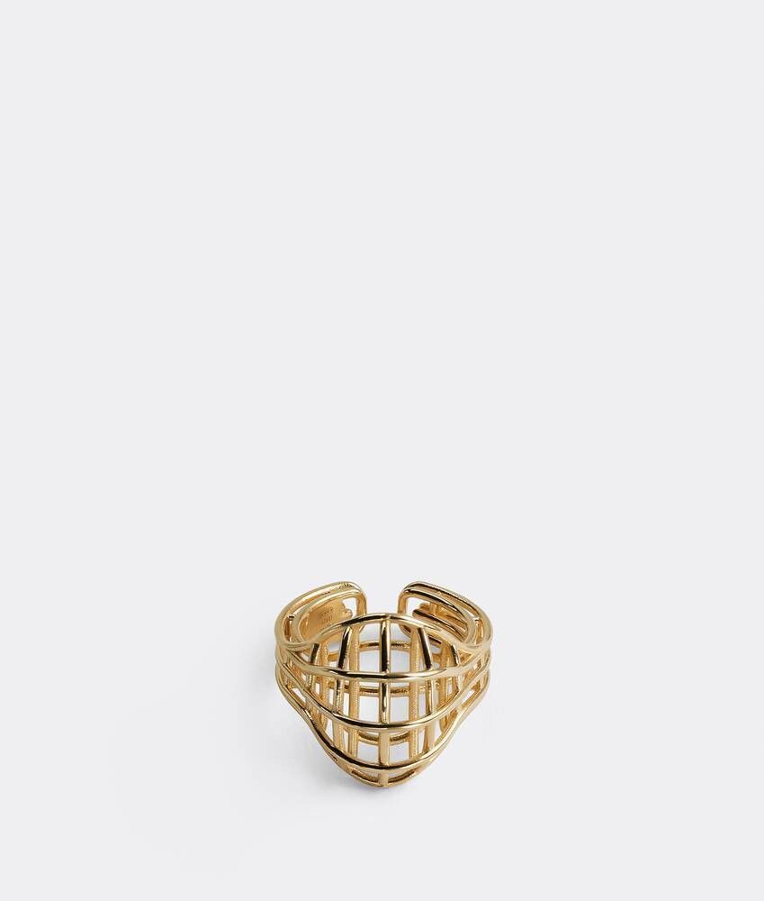 Bottega Veneta o1n1vont1124 Size:09 / Outline Ring in Gold Size ONE SIZE - 3 Thumbnail