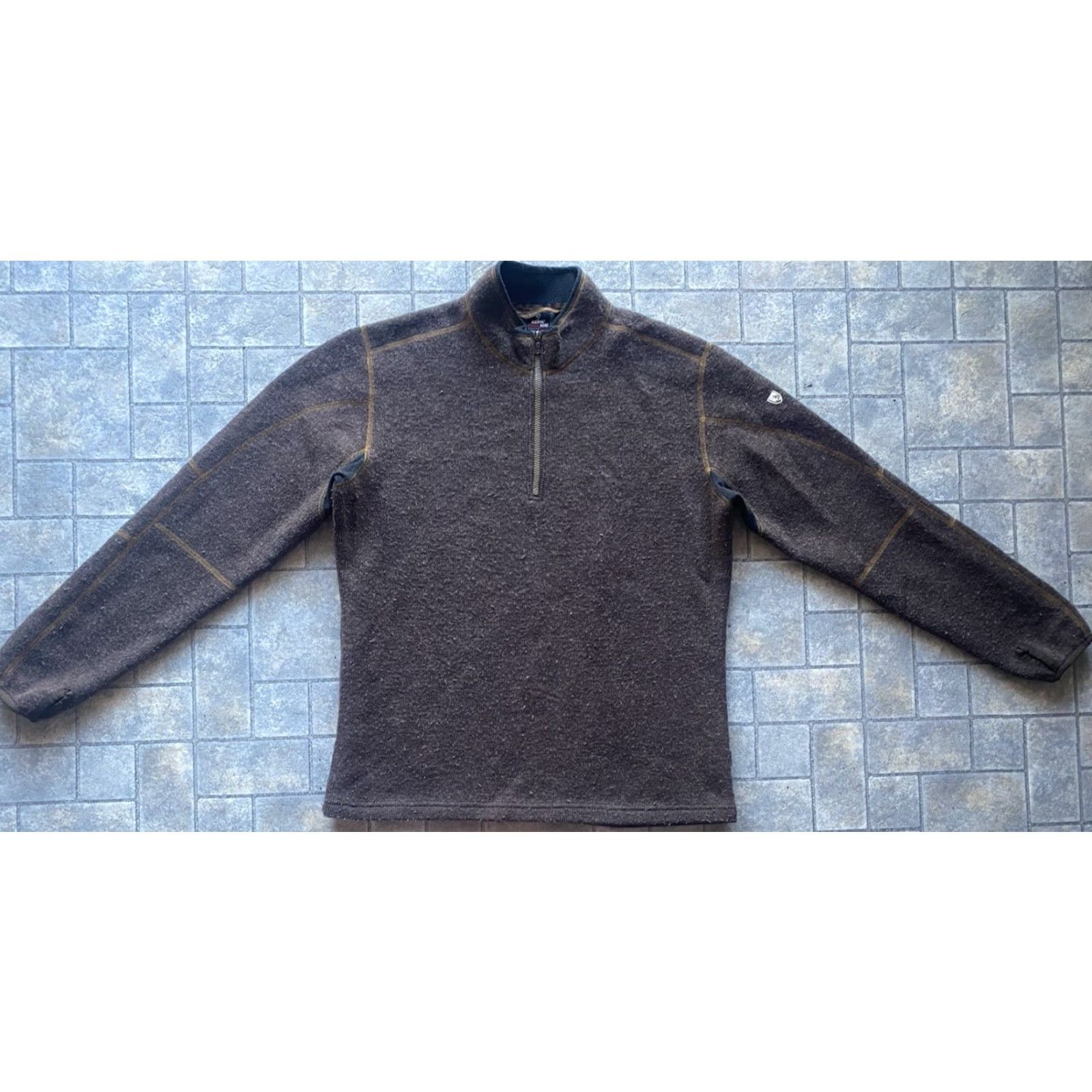 Vintage Kuhl Sweater 1/4 Zip Men Brown L Size US L / EU 52-54 / 3 - 2 Thumbnail