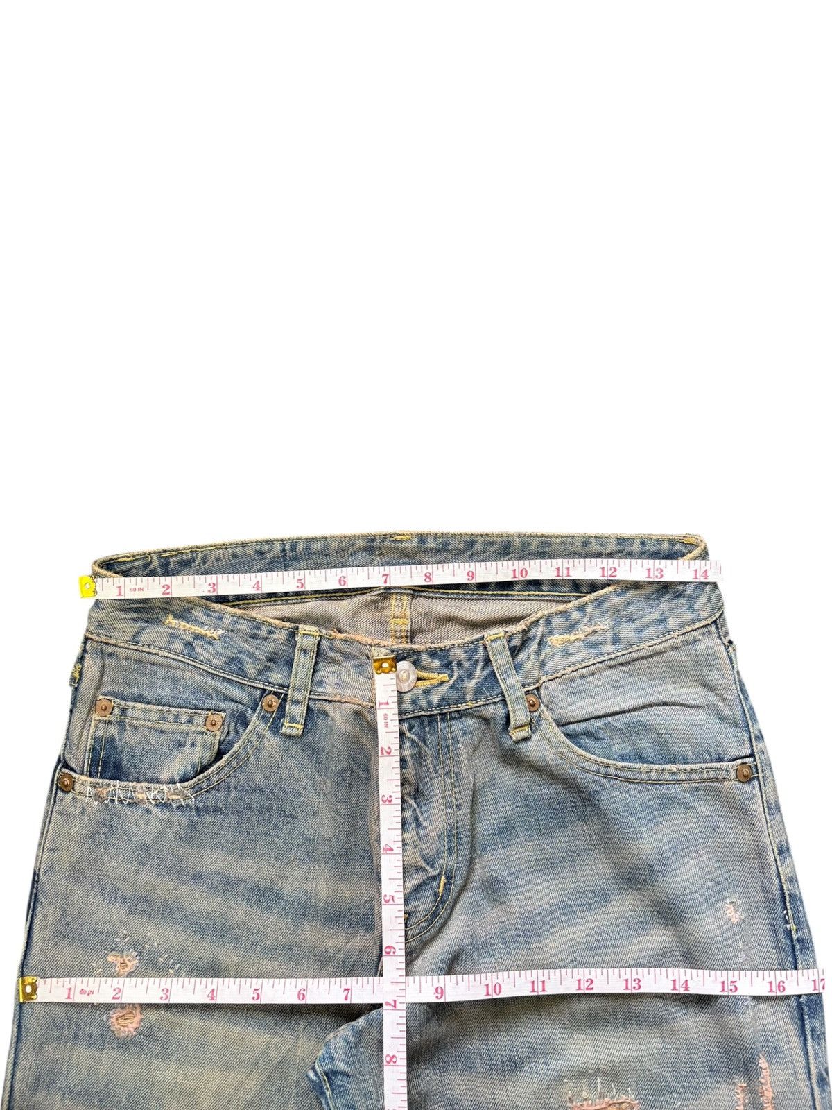 ATSURO TAYAMA Vintage Atsuro Tayama Mud Wash Distress Flare Jeans Size 28" / US 6 / IT 42 - 6 Thumbnail