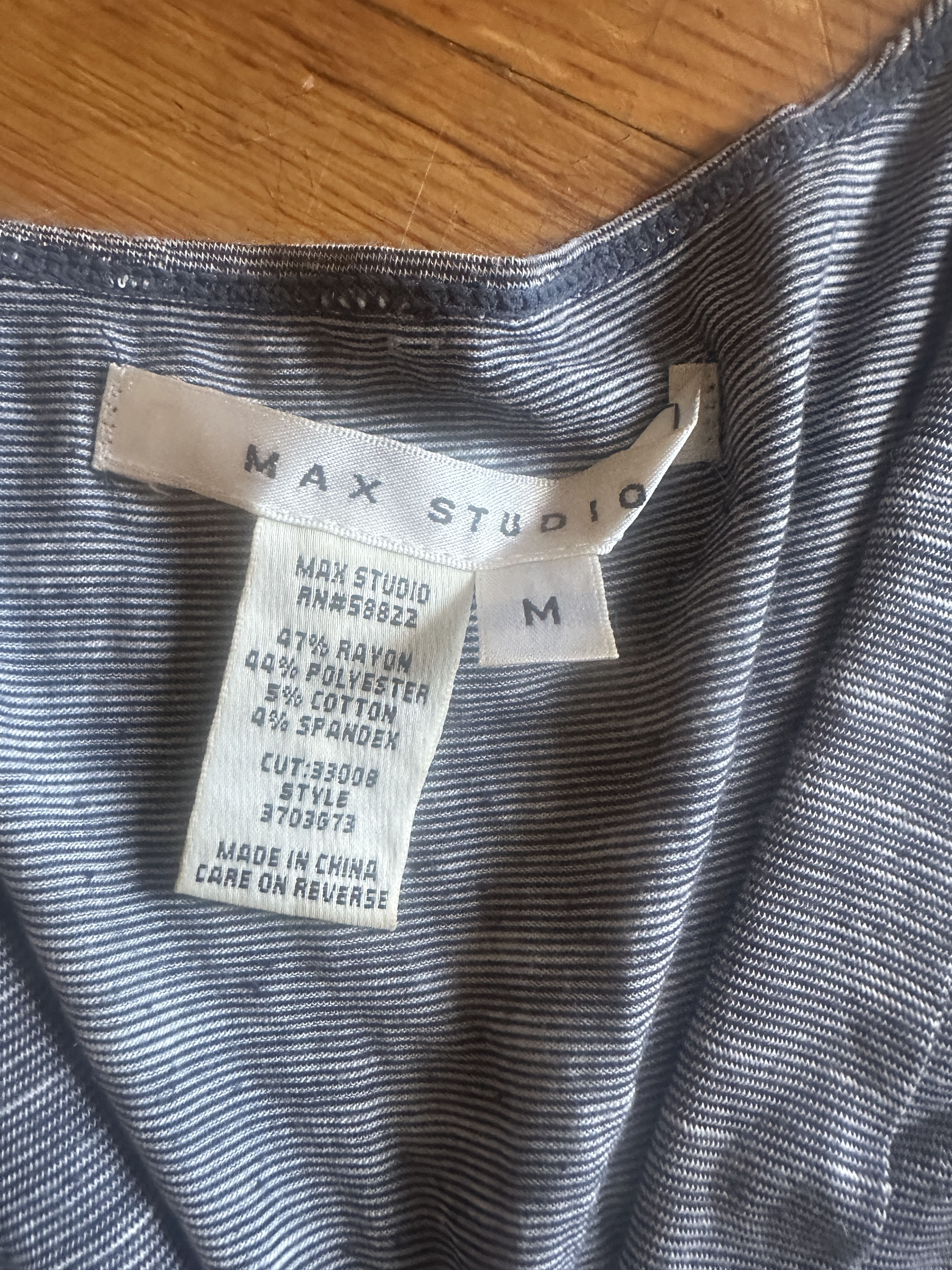Max Mara Max Studio Heathered Blue Sleeveless Blouse Sz M Size M / US 6-8 / IT 42-44 - 3 Thumbnail