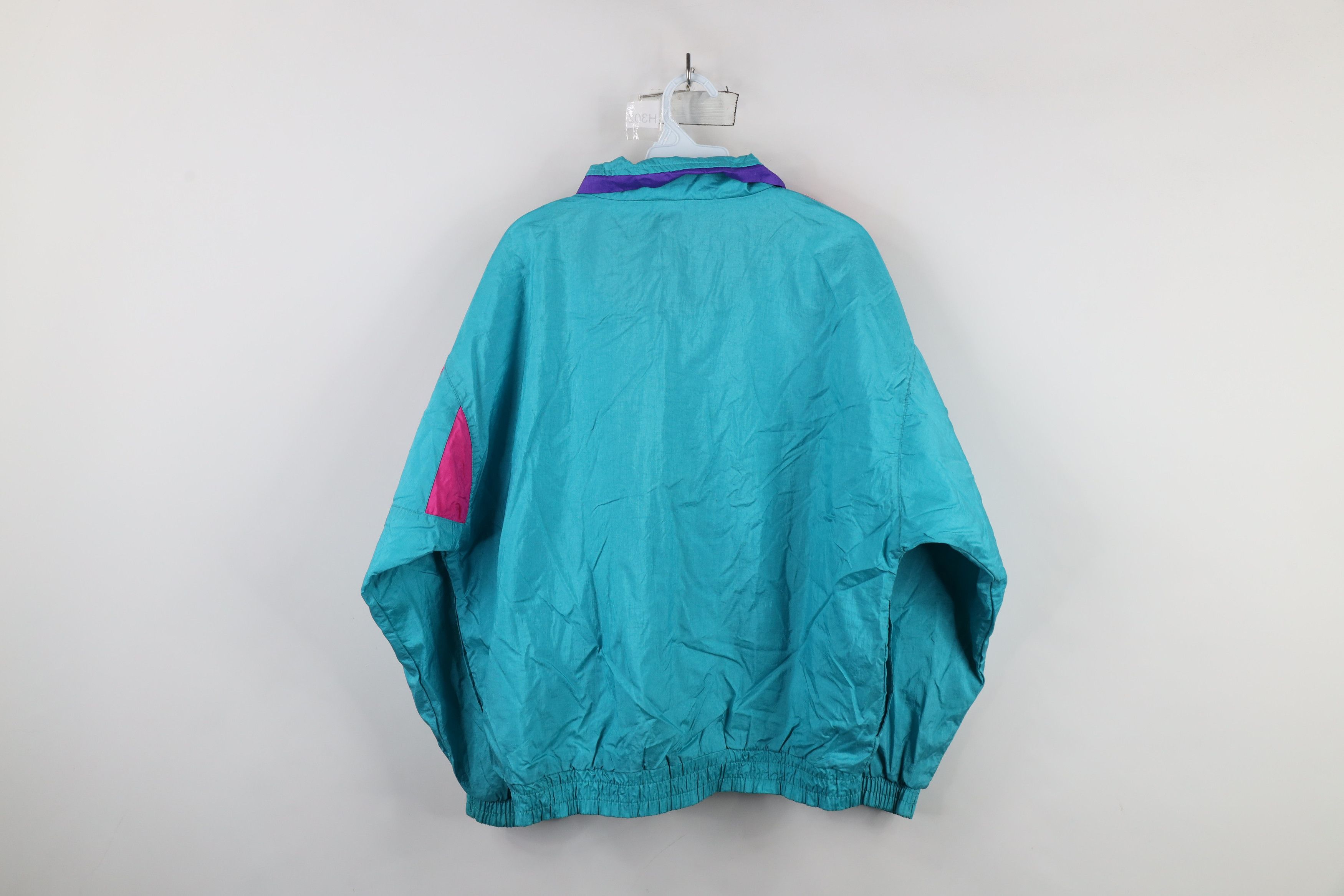 Vintage Vintage 90s Streetwear Lined Full Zip Windbreaker Jacket Size L / US 10 / IT 46 - 12 Thumbnail