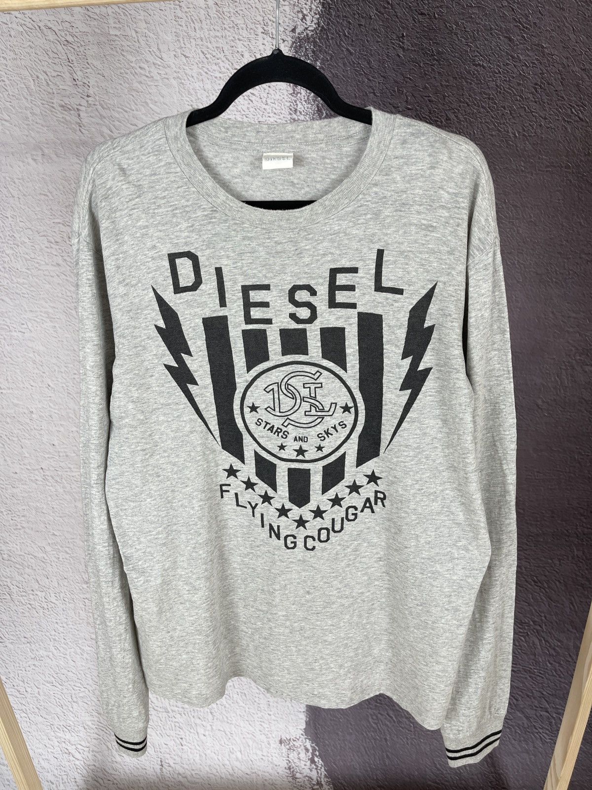 Diesel Diesel vintage y2k flying cougar long sleeve tee shirt Size US M / EU 48-50 / 2 - 2 Thumbnail