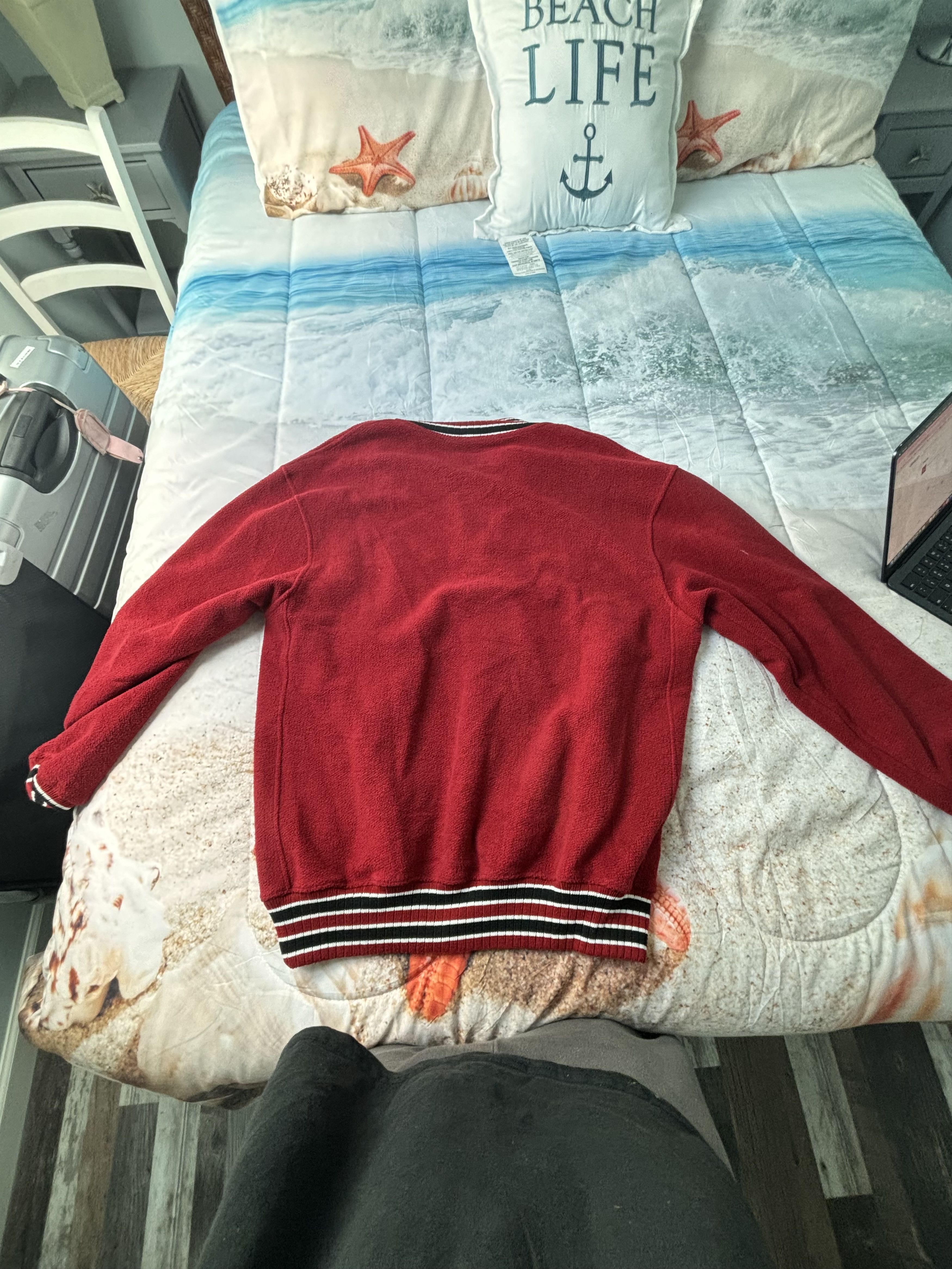 Rhude RHUDE Vintage Red 1/4 Zip Varsity Sweater Size Medium Size US M / EU 48-50 / 2 - 2 Thumbnail