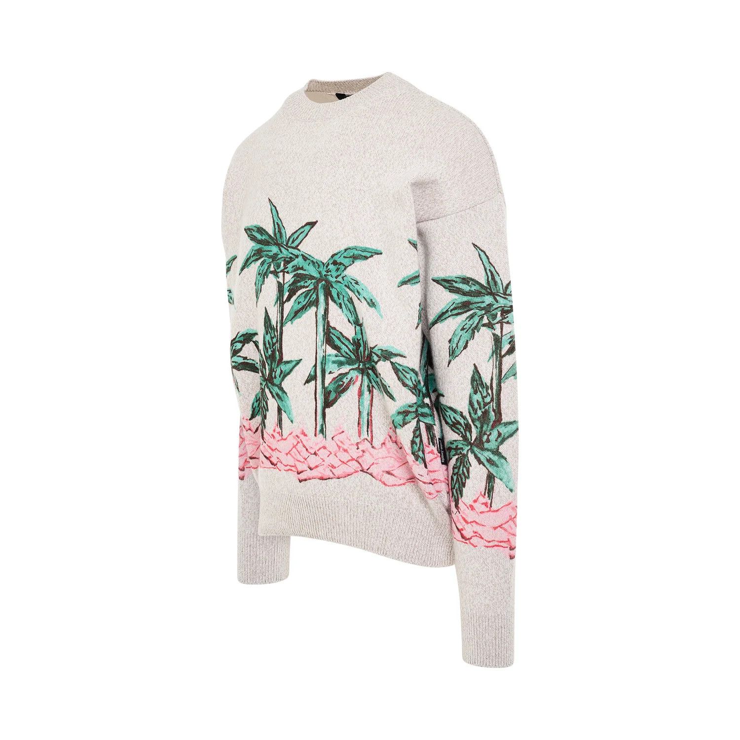 Palm Angels o1mris0824 Sweater in Butter & Green Size US M / EU 48-50 / 2 - 2 Thumbnail