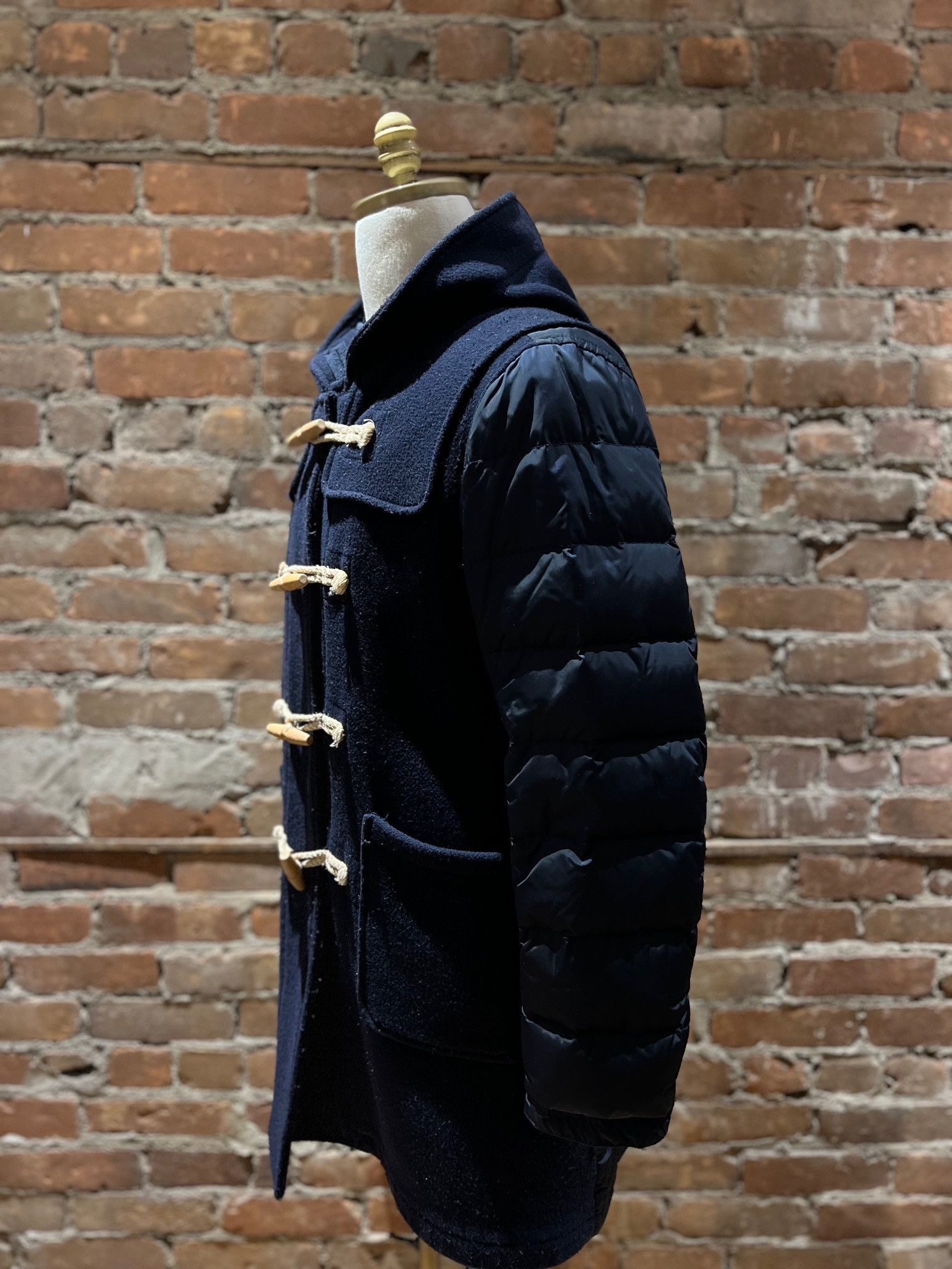 Moncler Moncler Wool Duffle Coat with Down-Filled Sleeves Size US M / EU 48-50 / 2 - 4 Thumbnail