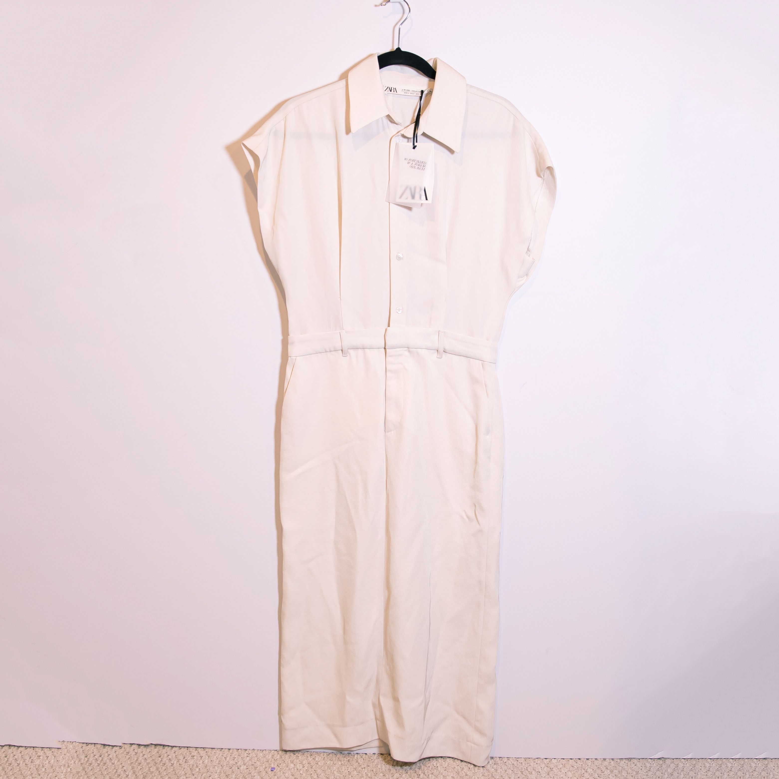 image of New Zara Limited Edition A/w Collection Collared in Ivory, Women's (Size Small)