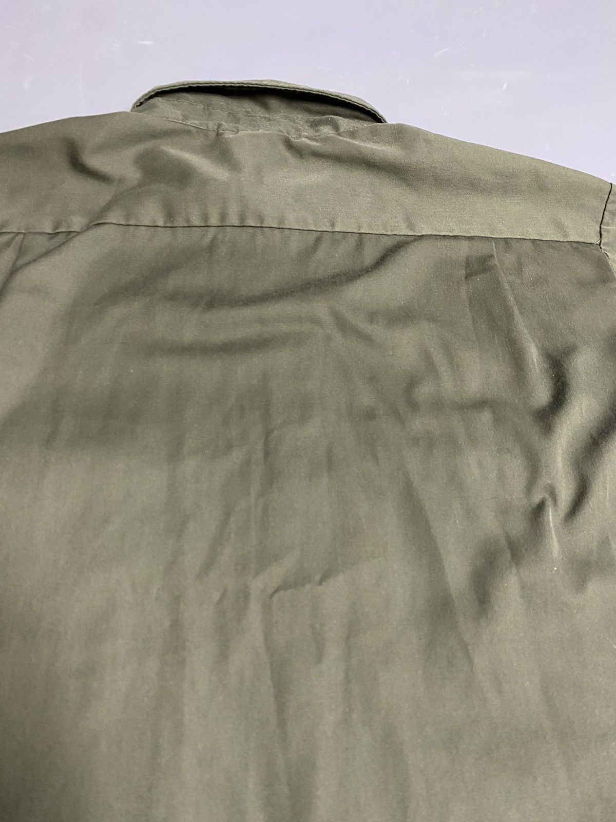 Lee VTG 70s Lee Permanent Press Work Shirt Khaki XL USA Military Size US XL / EU 56 / 4 - 13 Thumbnail