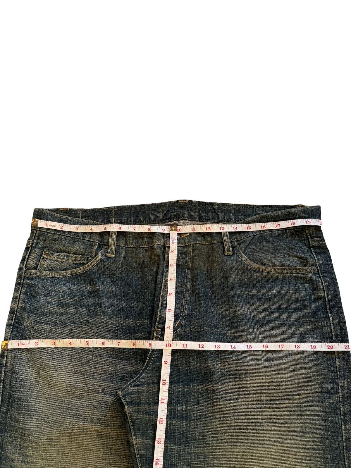 Japanese Brand Vintage Japanese Brand Rusty Mud Wash Distress Baggy Jeans Size US 40 / EU 56 - 12 Thumbnail