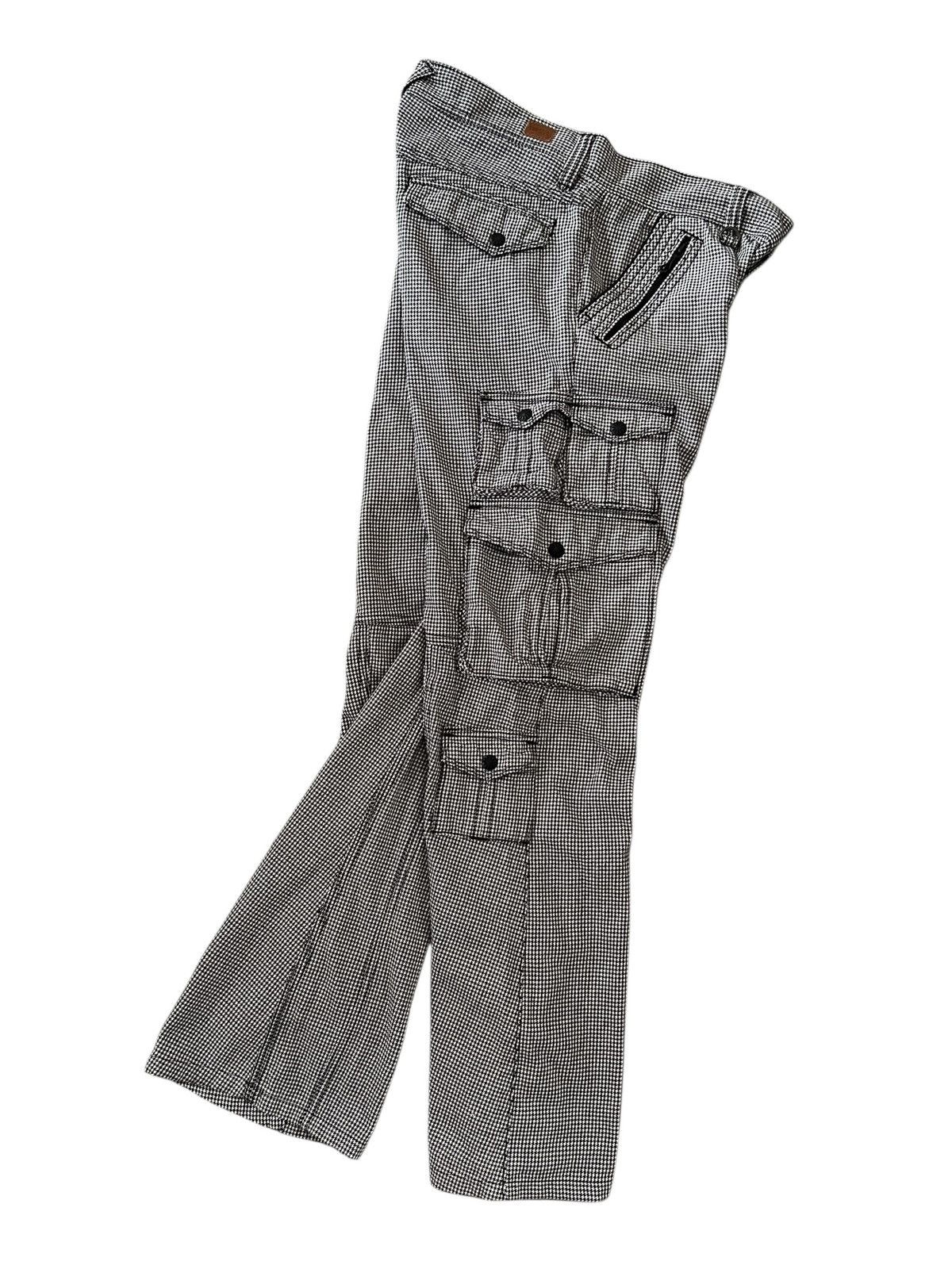 Nicole Club Nicole Club For Men Houndstooth Flare Cargo Pants Size US 35 - 7 Thumbnail
