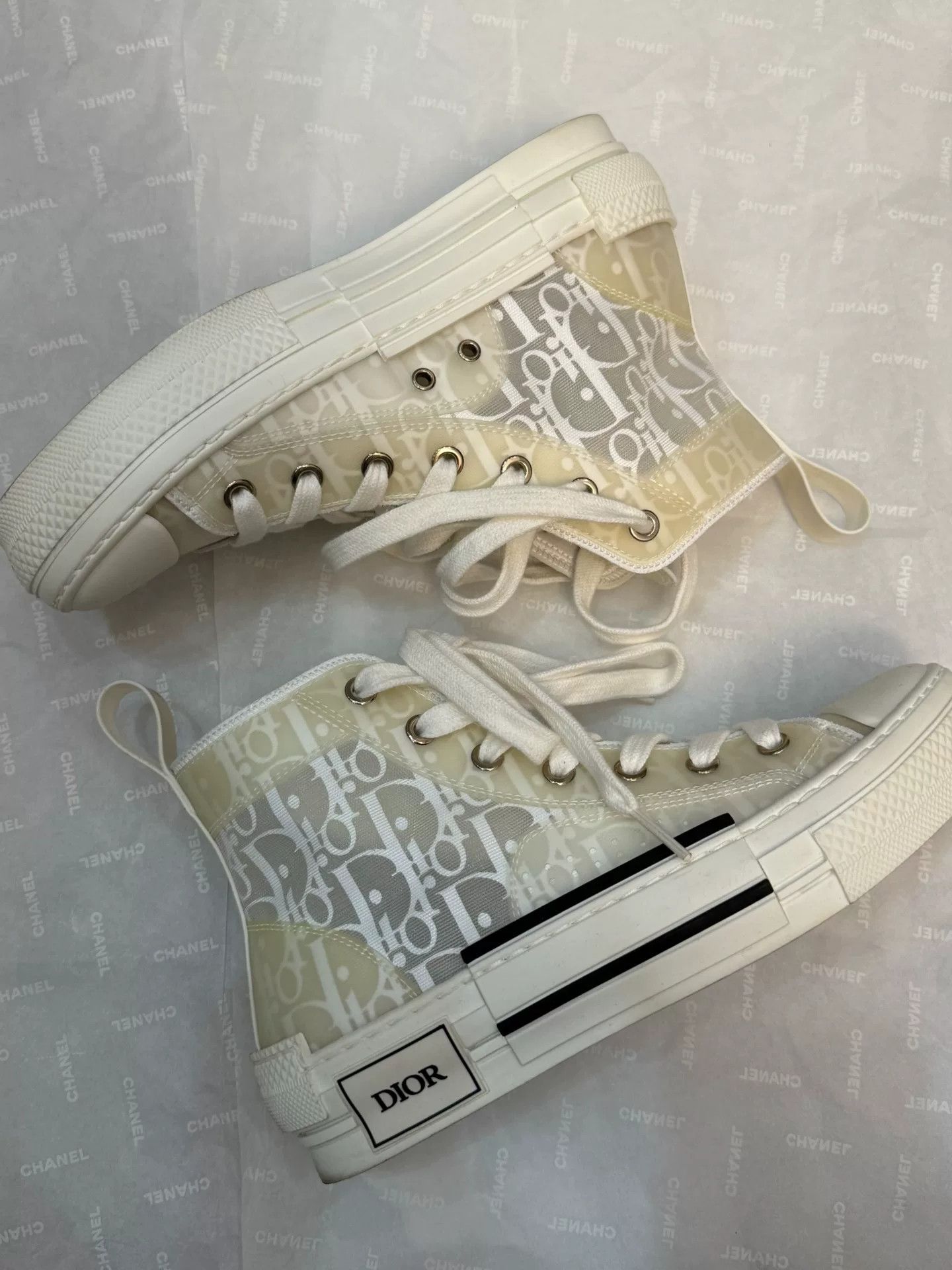 Dior Dior B23 High-Top Canvas Shoes Size US 4 / IT 34 - 1 Thumbnail