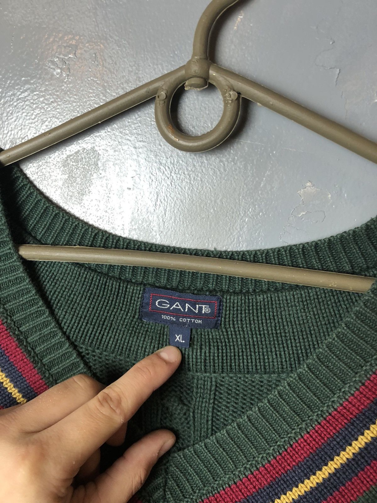 Gant × Vintage Vintage men’s sweater Gant size Xxl Size US XXL / EU 58 / 5 - 5 Thumbnail