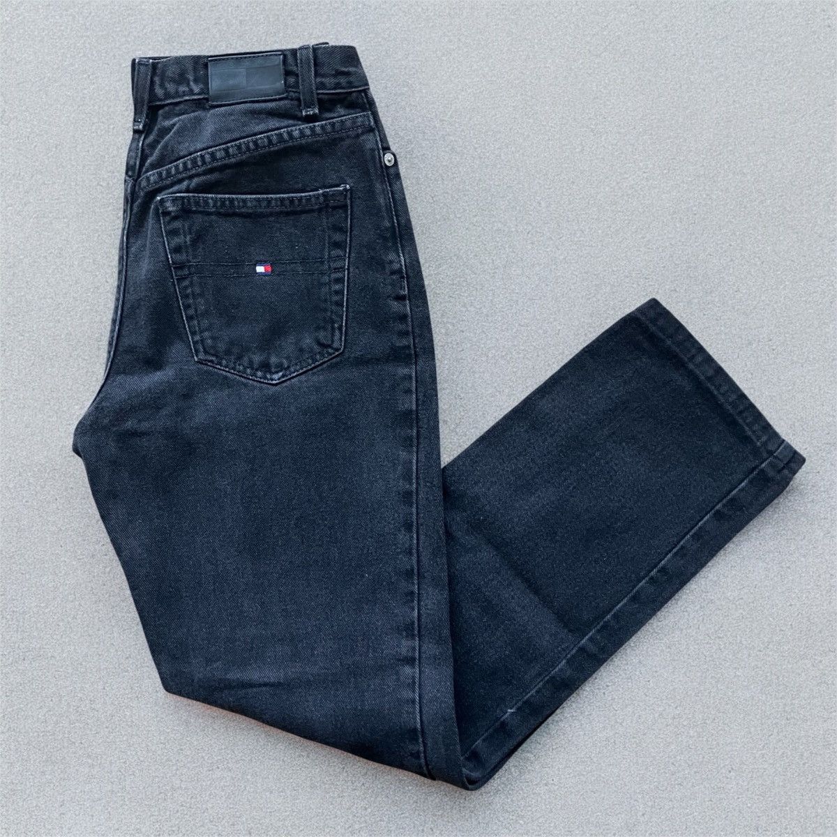 Tommy Hilfiger Vintage 90s Tommy Hilfiger Jeans Women’s Black Denim VTG Y2K Size 27" / US 4 / IT 40 - 1 Thumbnail